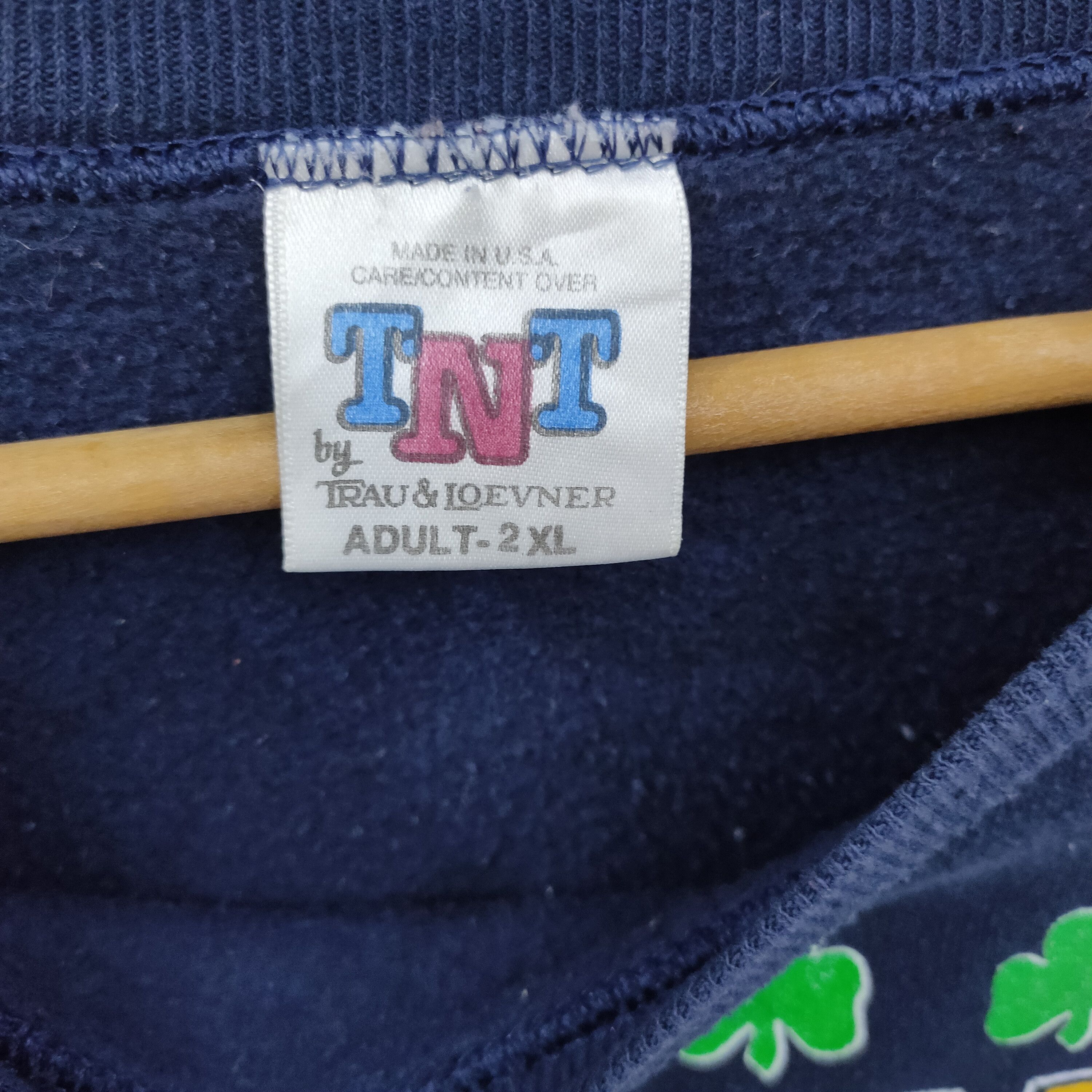 NCAA × Vintage Vintage 90s Notre Dame Fighting Irish Sweatshirt Size US XL / EU 56 / 4 - 8 Thumbnail