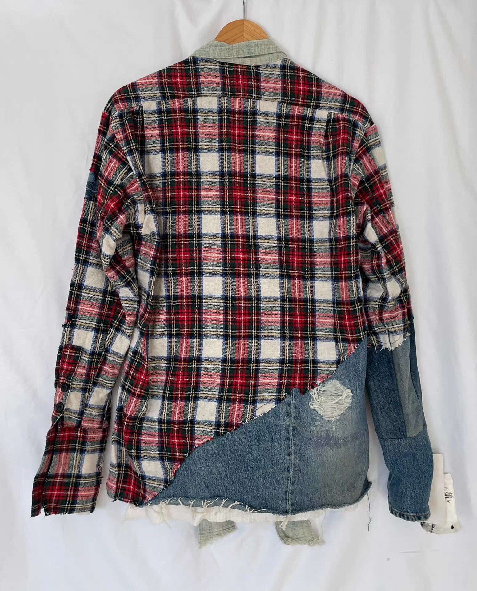 Greg Lauren Greg Lauren Early Wool Plaid Kimono Jacket Ｑ21 Size US M / EU 48-50 / 2 - 2 Thumbnail