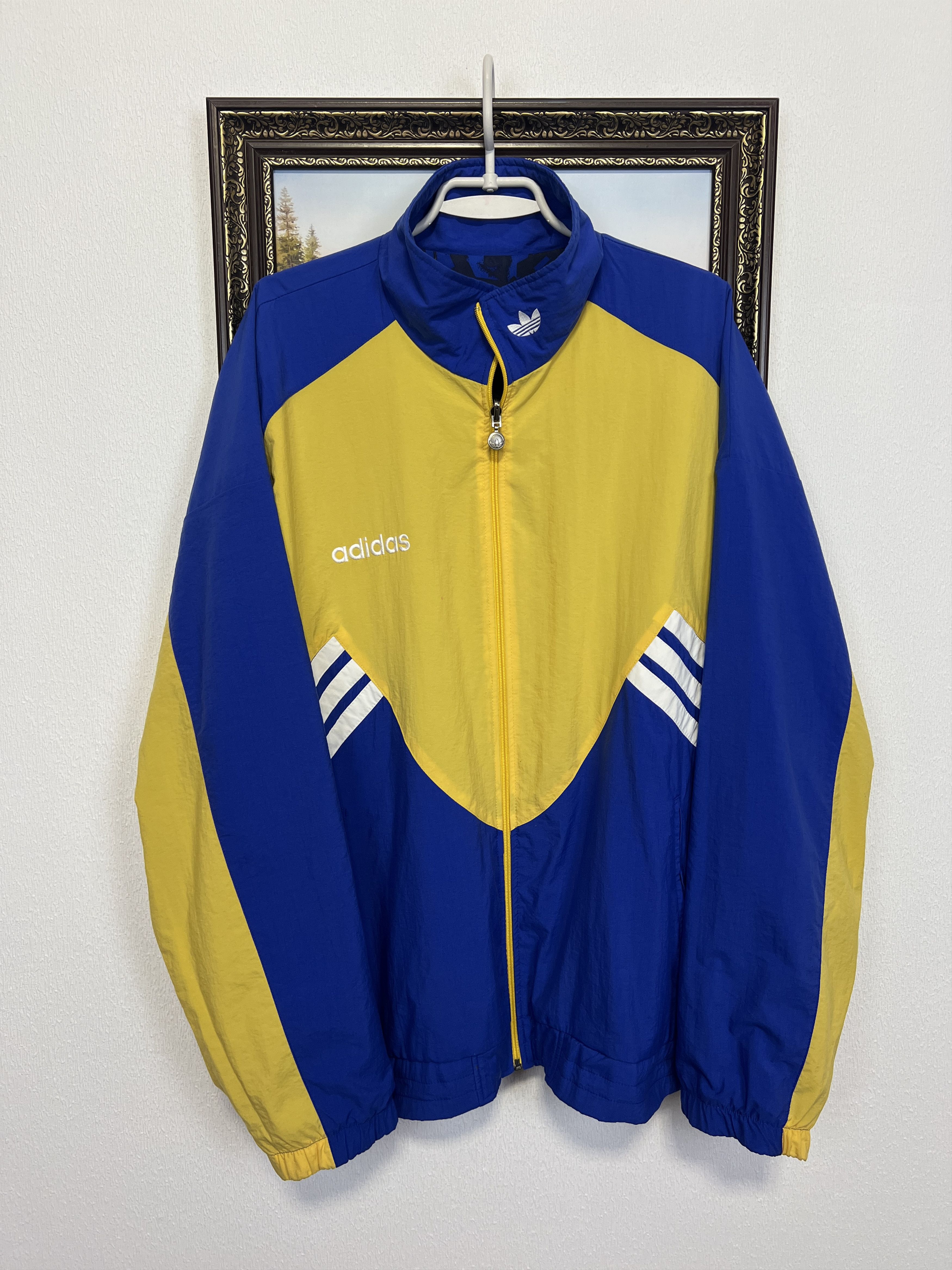 Adidas Vintage Sweden Double Sided Jacket Soccer Track Top Rare Size US L / EU 52-54 / 3 - 1 Thumbnail