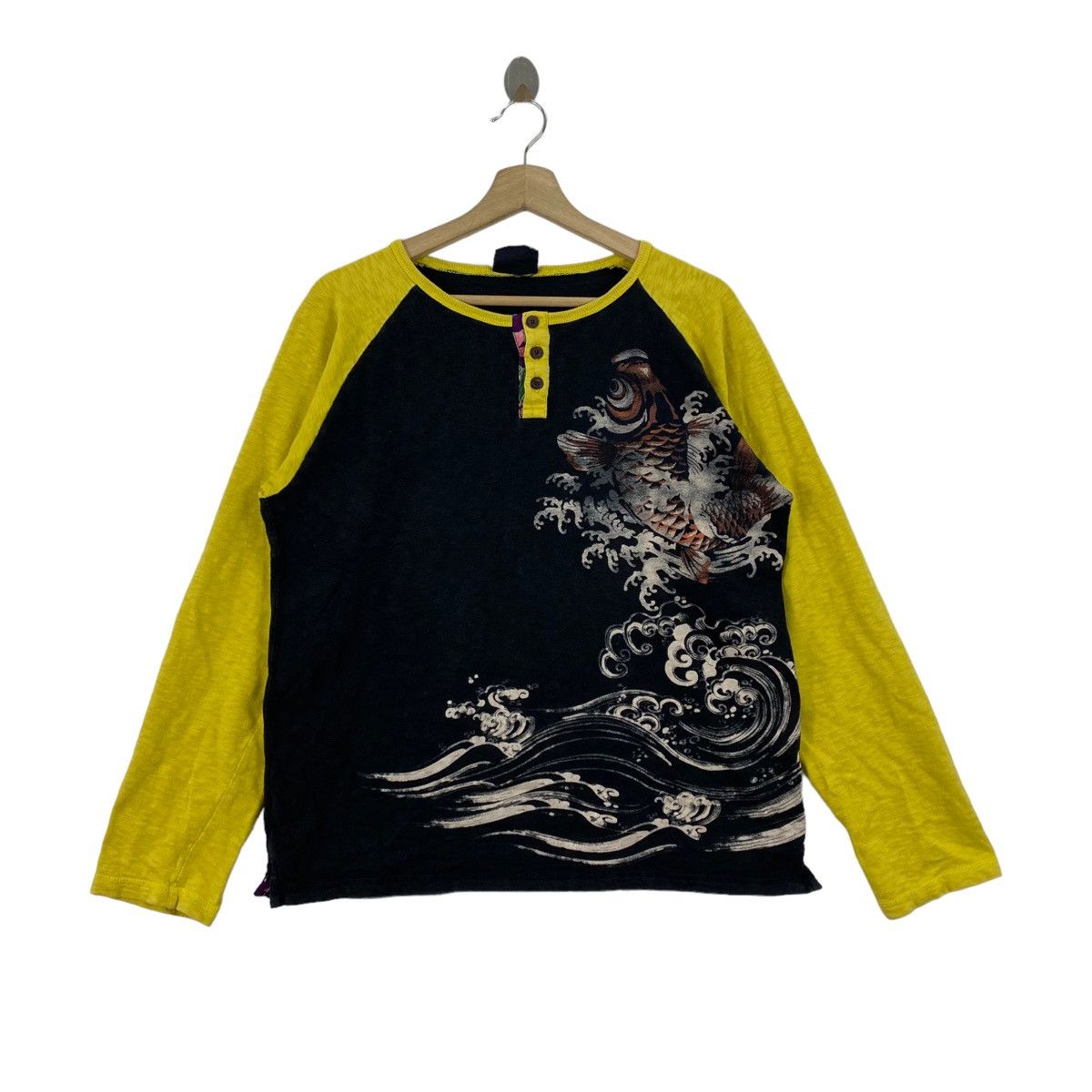 Other SUKAJAN JAPANESE APPEARANCE Koi Raglan Print Long Sleeve Size US L / EU 52-54 / 3 - 1 Thumbnail