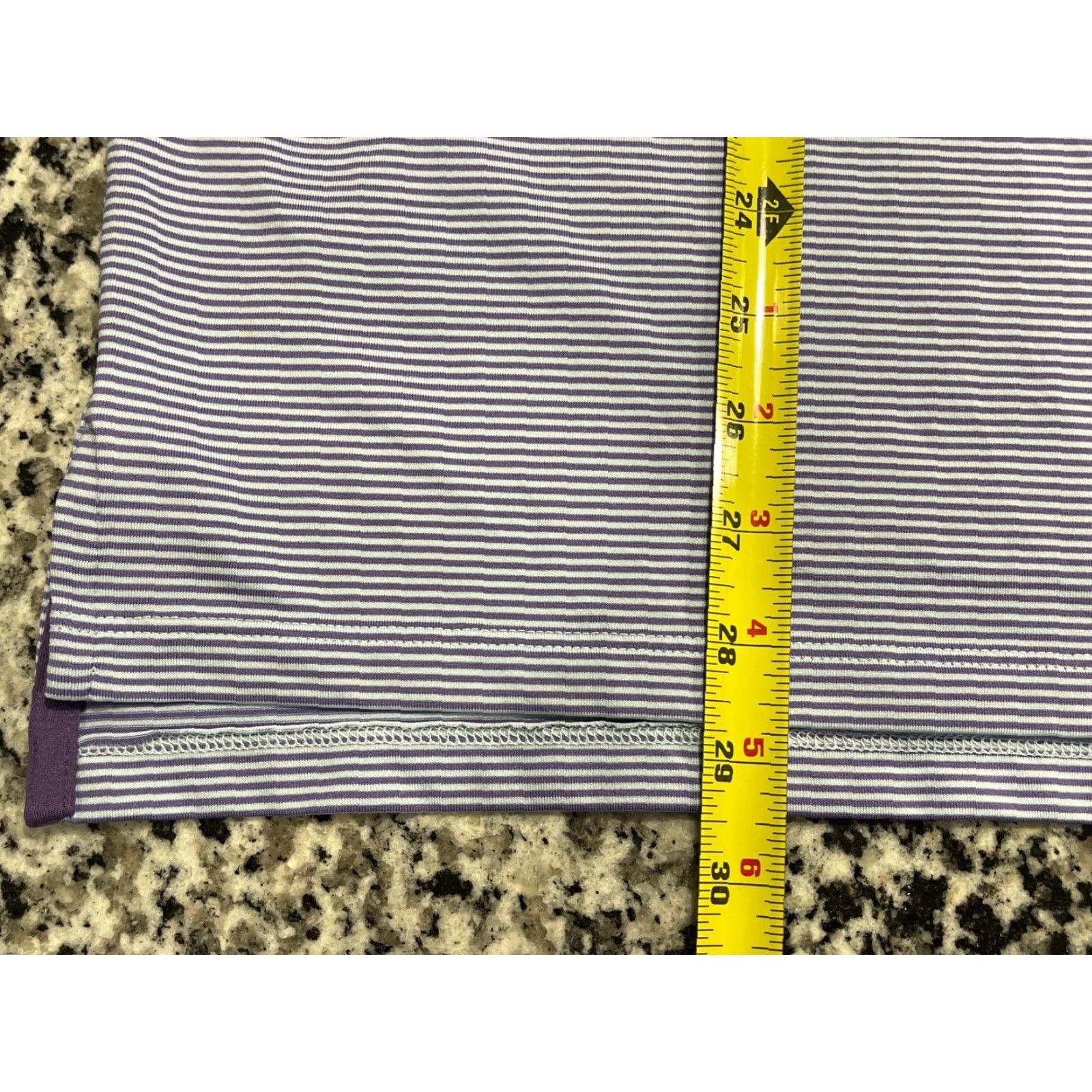 Vintage Greyson Polo Shirt Mens Large Purple Striped Short Sleeve Performance Golf Shirt Size US L / EU 52-54 / 3 - 2 Thumbnail