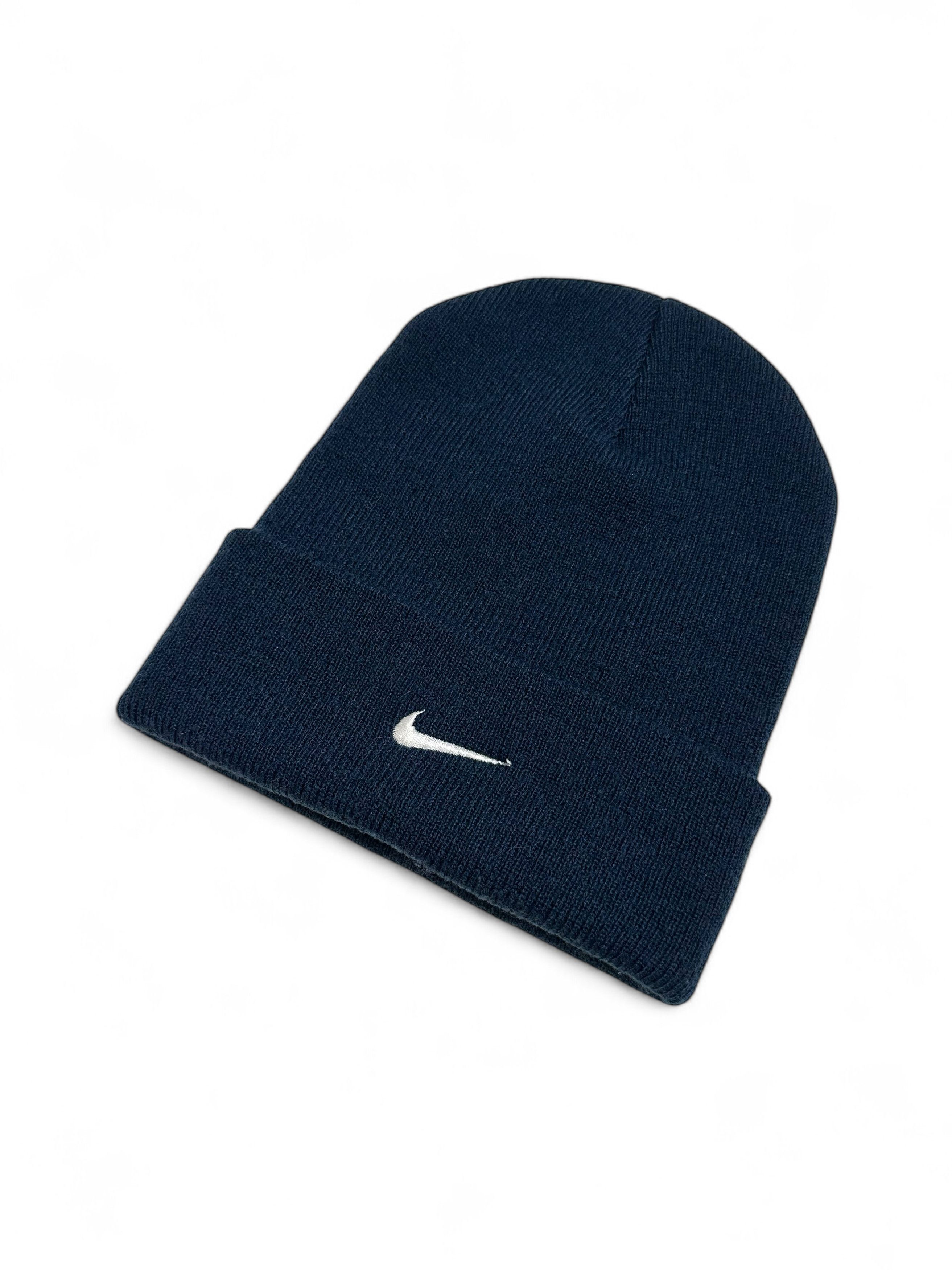 Nike × Vintage y2k Vintage Nike Small Swoosh Blue Hat Beanie One Size Size ONE SIZE - 2 Thumbnail
