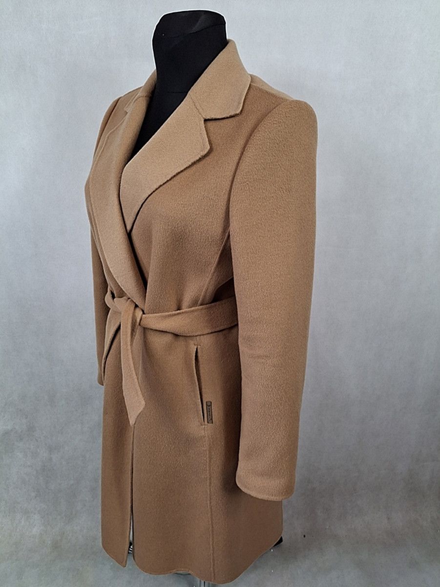 Armani Armani Jeans Wool Women's Camel Coat 46 Size XL / US 12-14 / IT 48-50 - 3 Thumbnail
