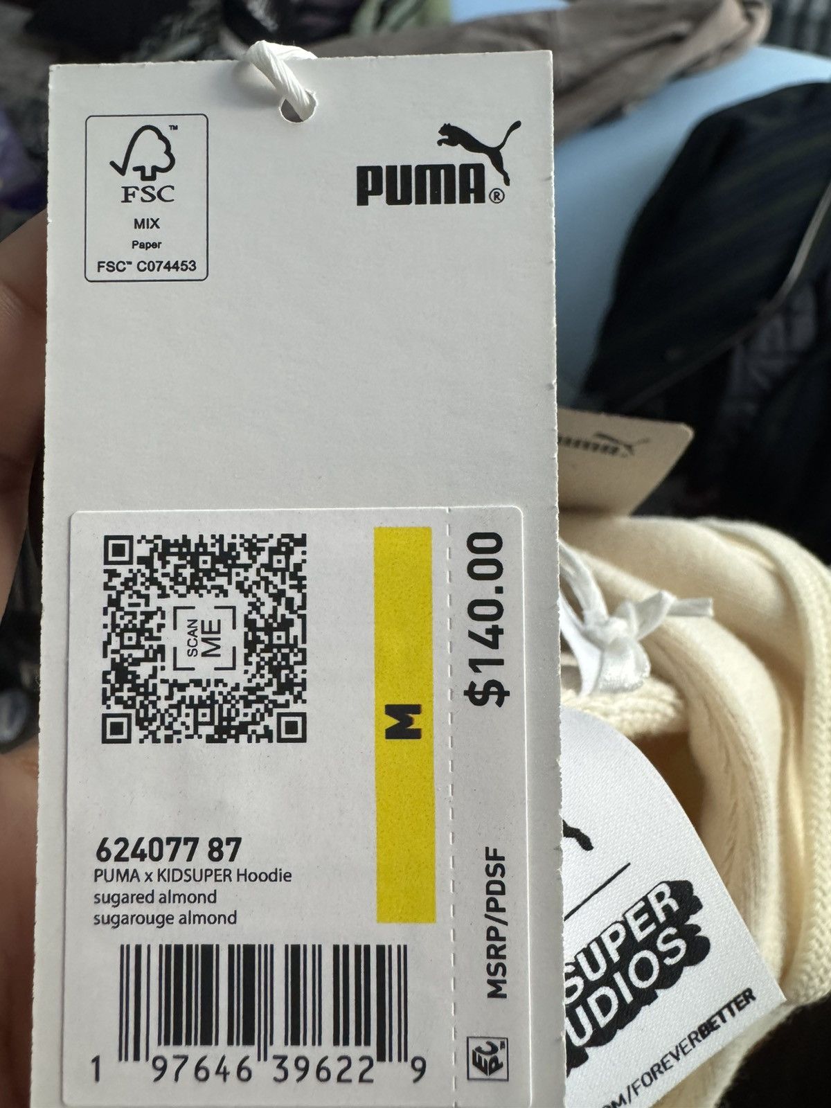 KidSuper × Puma Sugared Almond Hoodie- New with tags Size US M / EU 48-50 / 2 - 4 Thumbnail