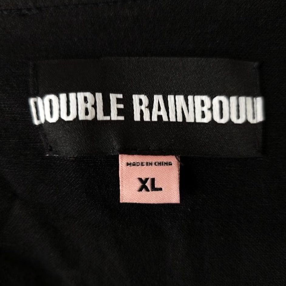 Double Rainbouu Double Rainbouu Shirt Mens XL Black Lords Of Summer Linen Blend Bowling Shirt Button-Down Hawaiian Theme Mens XL Black Linen Blend Size US XL / EU 56 / 4 - 7 Thumbnail