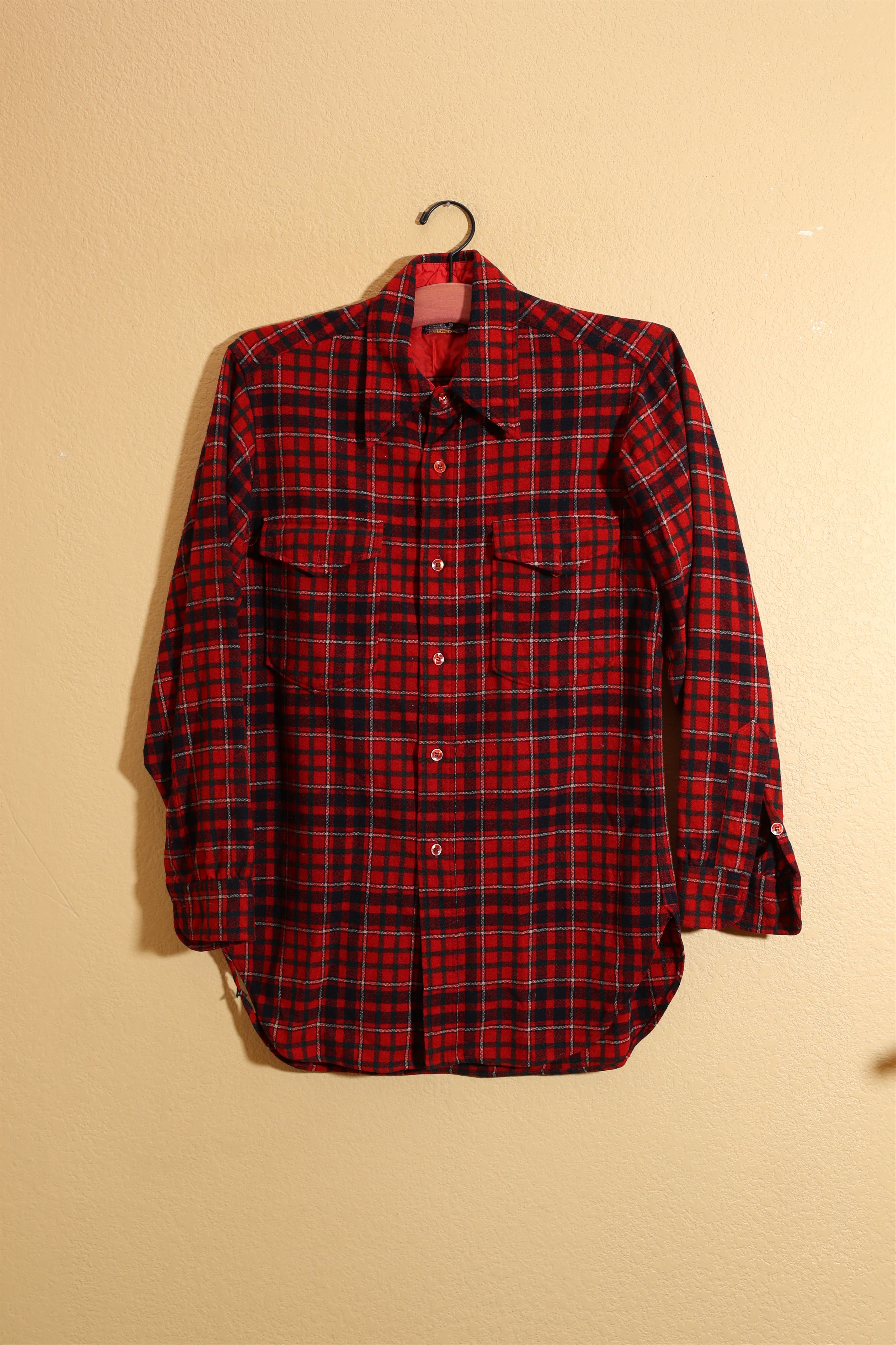 Pendleton Vintage Pendleton Wool Red Tartan Flannel (M) Size US S / EU 44-46 / 1 - 1 Thumbnail