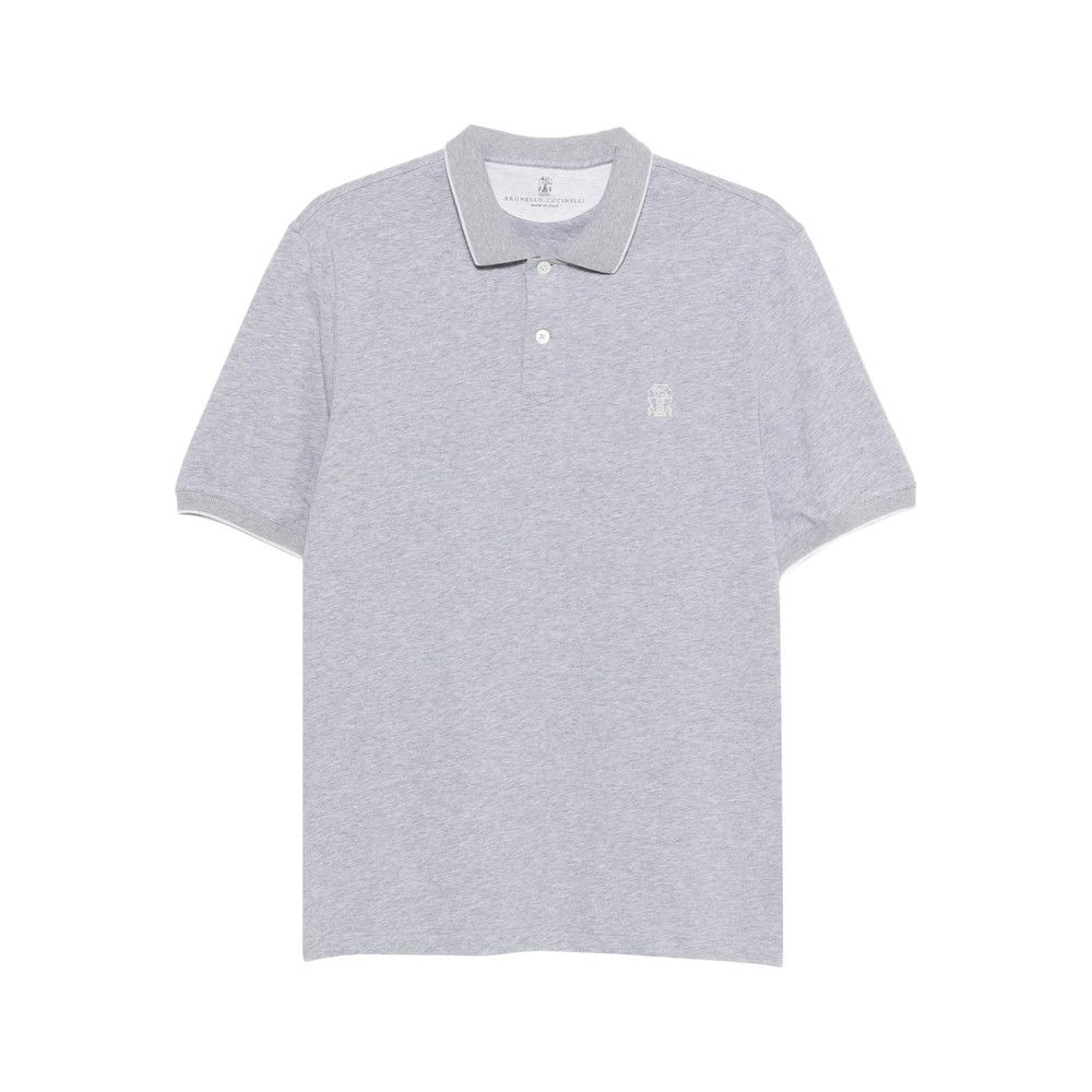 Brunello Cucinelli Brunello Cucinelli GREY Polo Shirts Size US M / EU 48-50 / 2 - 1 Thumbnail