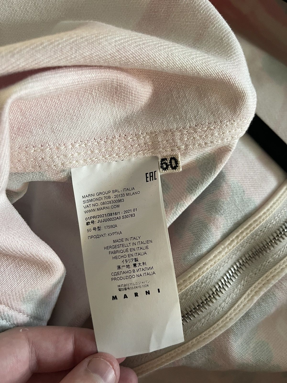 Marni Painted Floral Graphic Print Zip Hooded Jacket Size US M / EU 48-50 / 2 - 8 Thumbnail