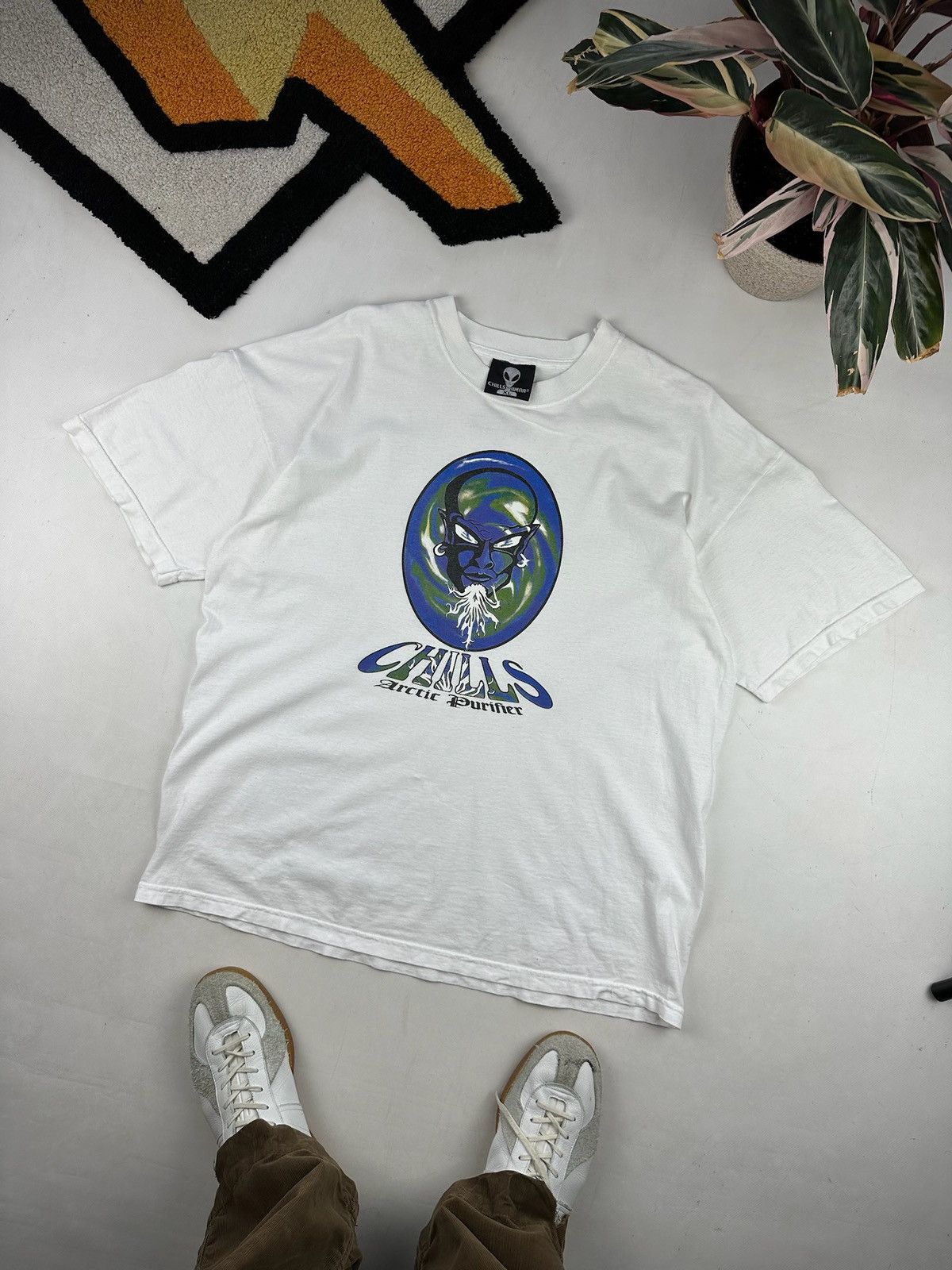 Vintage Rare Vintage 1993 Chills wear by heartland tee acid trance Size US XL / EU 56 / 4 - 2 Thumbnail