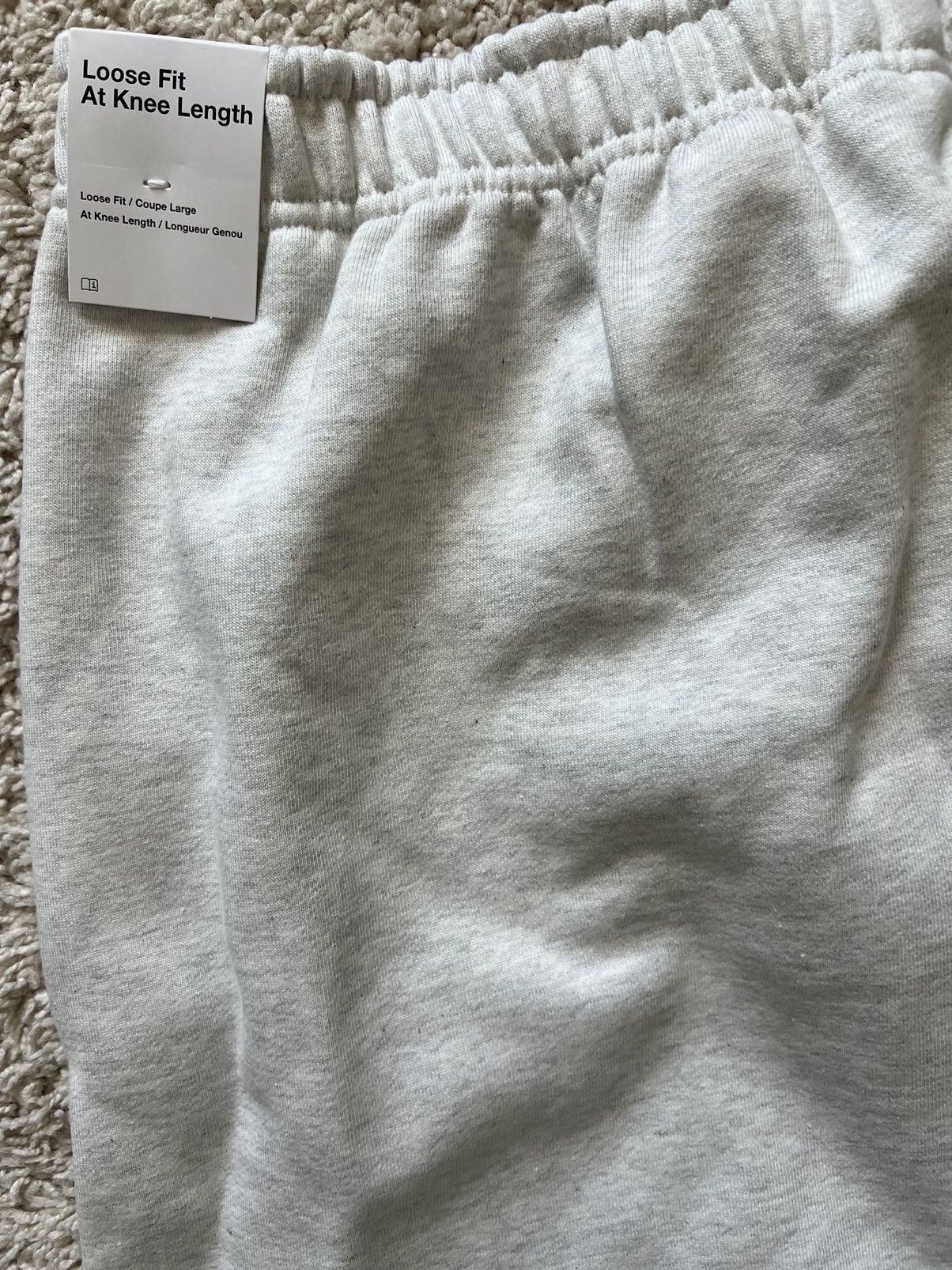 Nike Solo Swoosh Fleece Shorts White Loose Fit