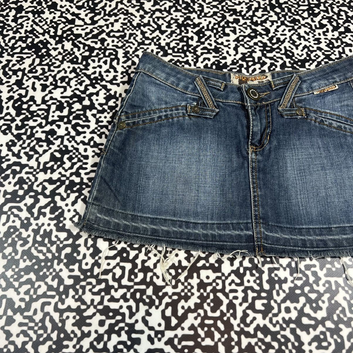 Dsquared2 Vintage 90s Dsquared 2 Luxury Denim Mini Skirt Y2K Style Size 26" / US 2 / IT 38 - 11 Thumbnail