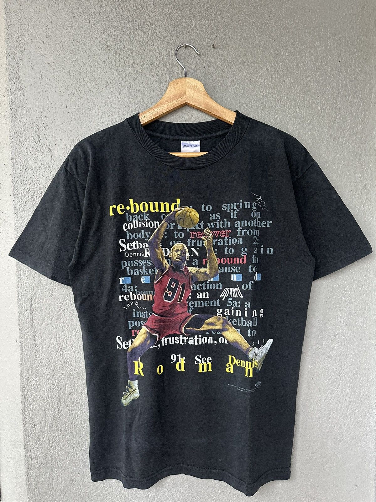Rap Tees × Vintage Vintage 90’s Dennis Rodman Rap tees USA RARE Tshirt Size US M / EU 48-50 / 2 - 1 Thumbnail