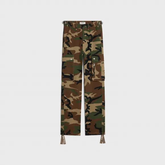 Celine o1bcso1str0925 2Z60616Q Cargo Pant in Camouflage Size US 36 / EU 52 - 1 Preview