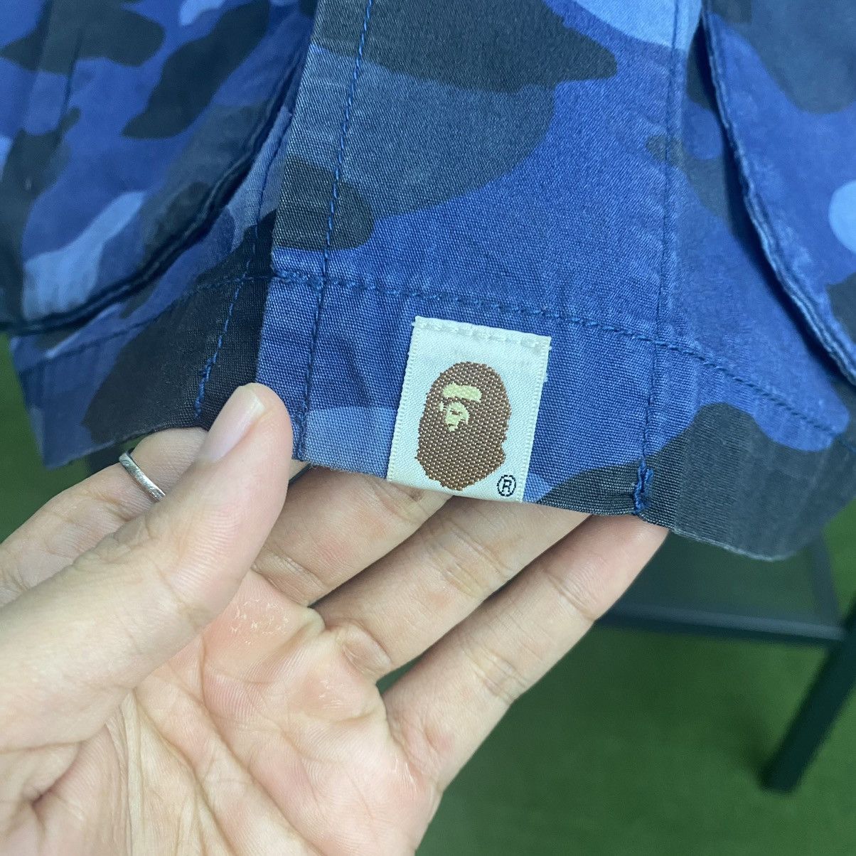 Bape RARE‼️A Bathing Ape Multi Pocket Purple Camo Shirt Button Ups Size US L / EU 52-54 / 3 - 9 Thumbnail