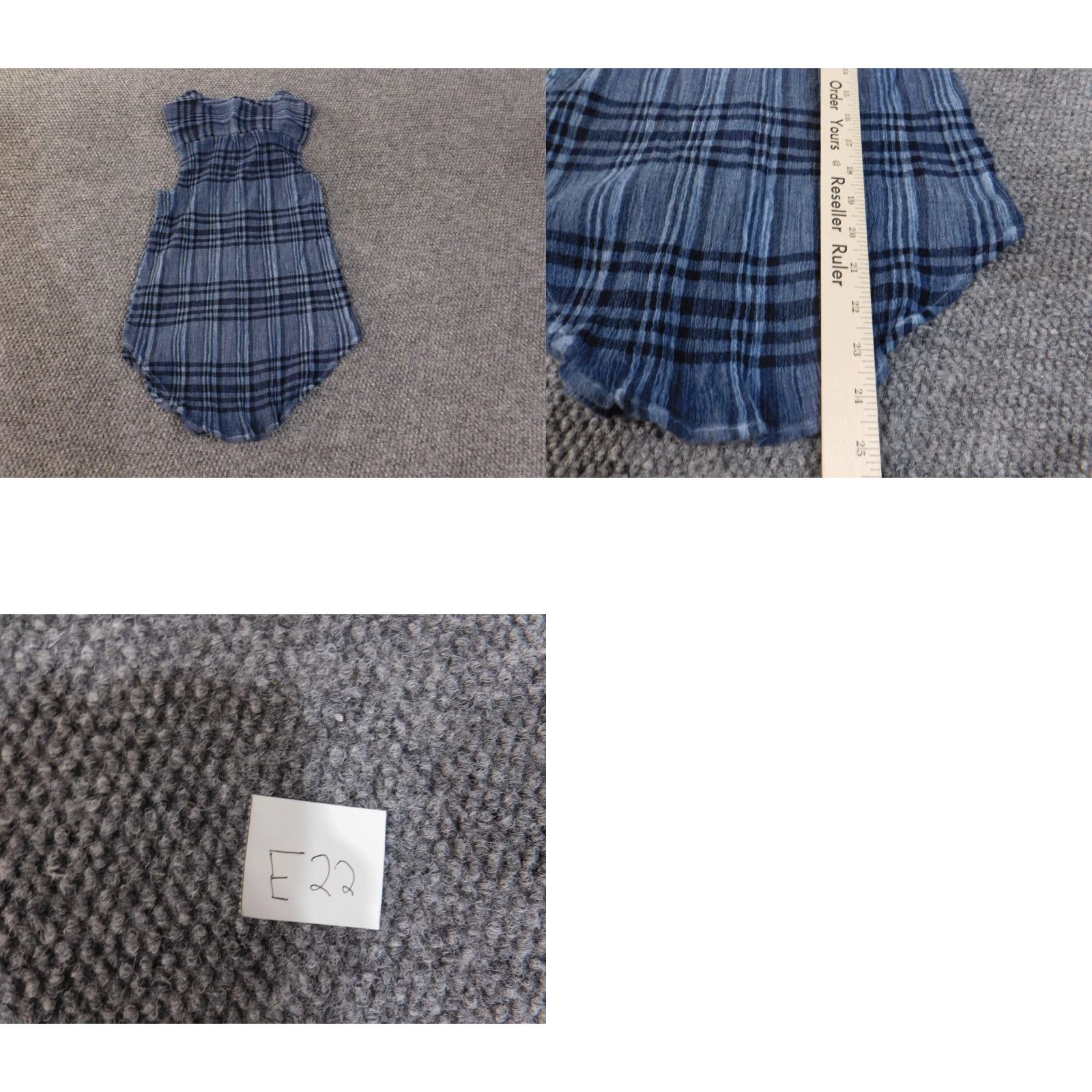 Lucky Brand Lucky Brand Button-Up Shirt Women Sleeveless Plaid Cotton Rayon Blue M Casual Stretch Regular Vintage No Size M / US 6-8 / IT 42-44 - 8 Thumbnail