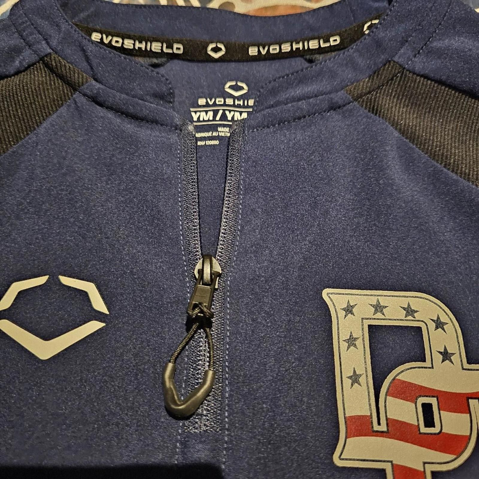 Designer EVOSHIELD DC Baseball Half Zip Navy Baseball Pullover Size US M / EU 48-50 / 2 - 7 Thumbnail