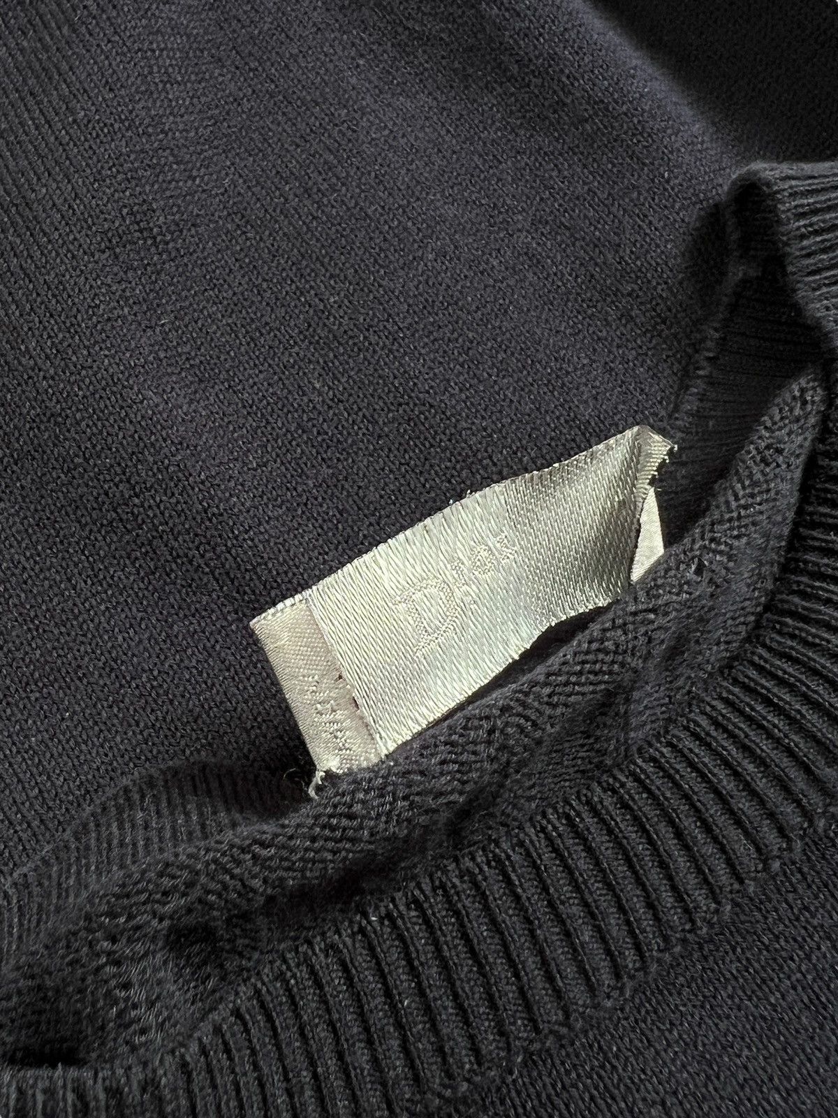 Dior × Hedi Slimane Dior Navy Blue Knitwear Sweater Size US M / EU 48-50 / 2 - 11 Thumbnail