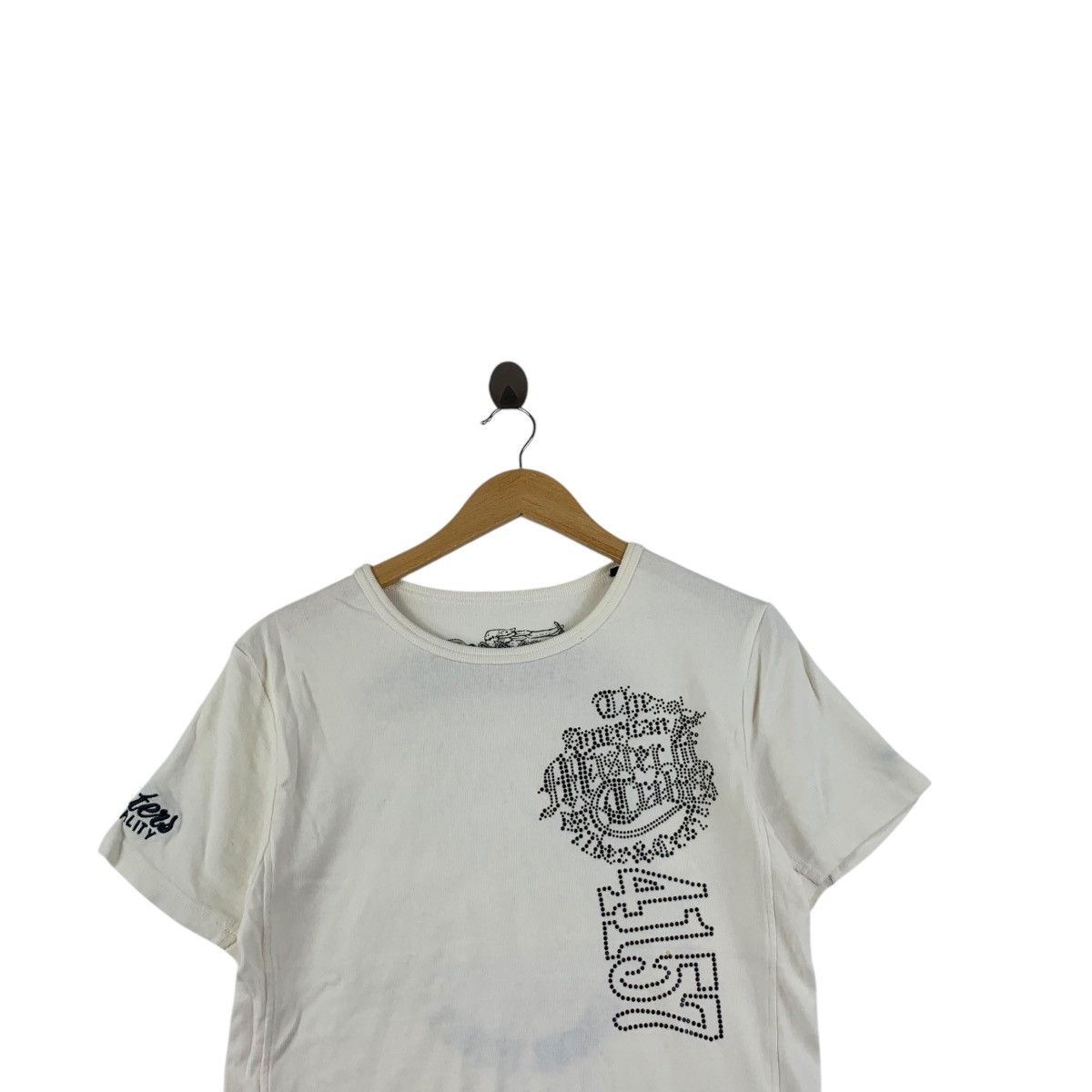 Vintage R. SPIRIT MOTORCYCLE Swarovski Bling American Tee Shirt Size S / US 4 / IT 40 - 2 Thumbnail