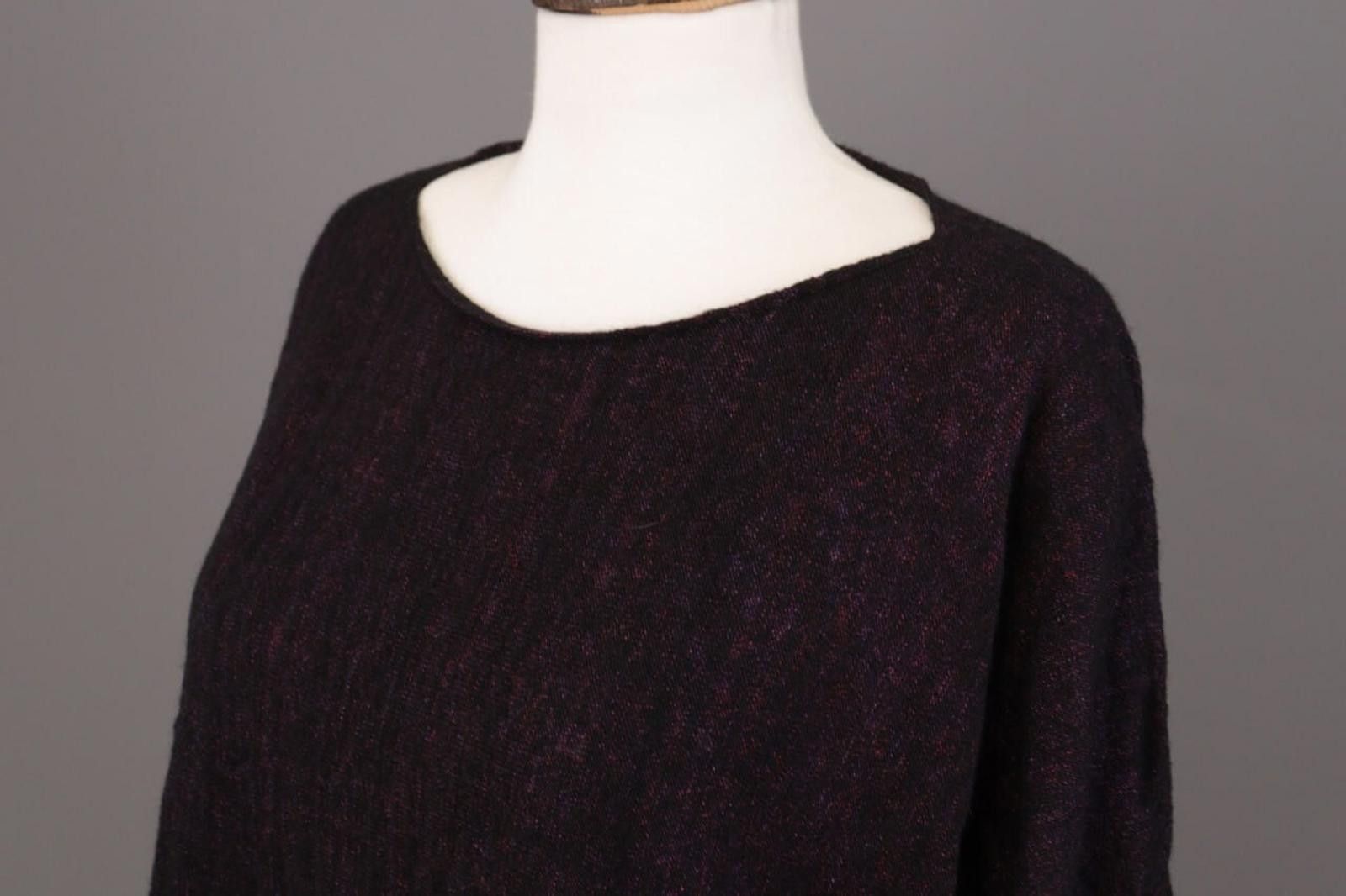 Emporio Armani Emporio Armani Black Label Purple Wool Knit Sweater Size 46 Size M / US 6-8 / IT 42-44 - 8 Thumbnail