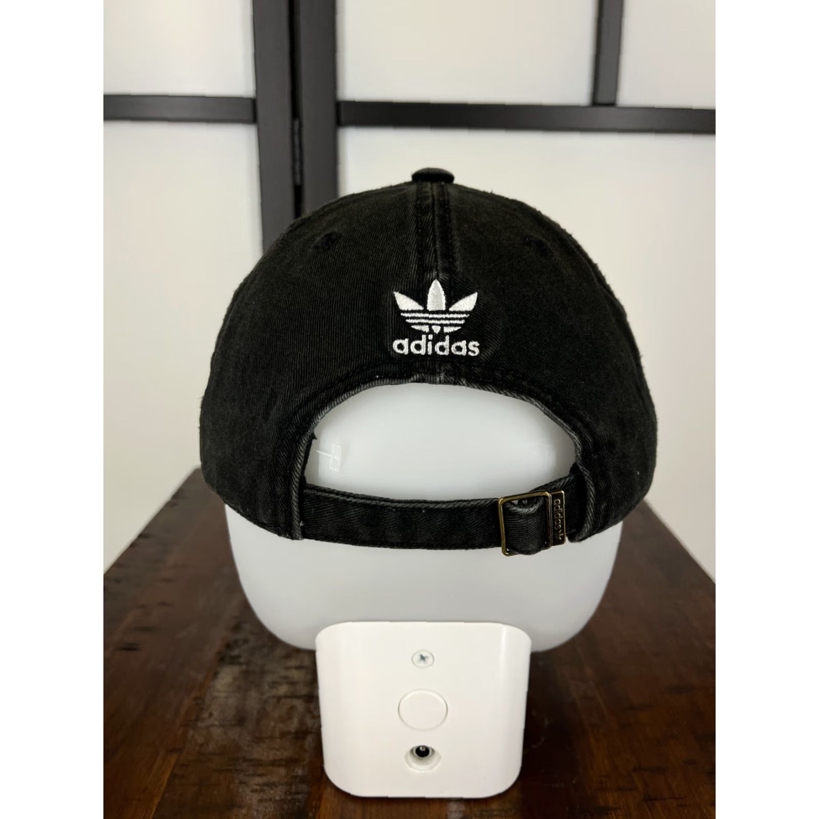 Adidas Adidas Hat Cap Strap Back Mens One Size Dark Gray Embroidered Cotton Golf Golfer Size ONE SIZE - 6 Thumbnail