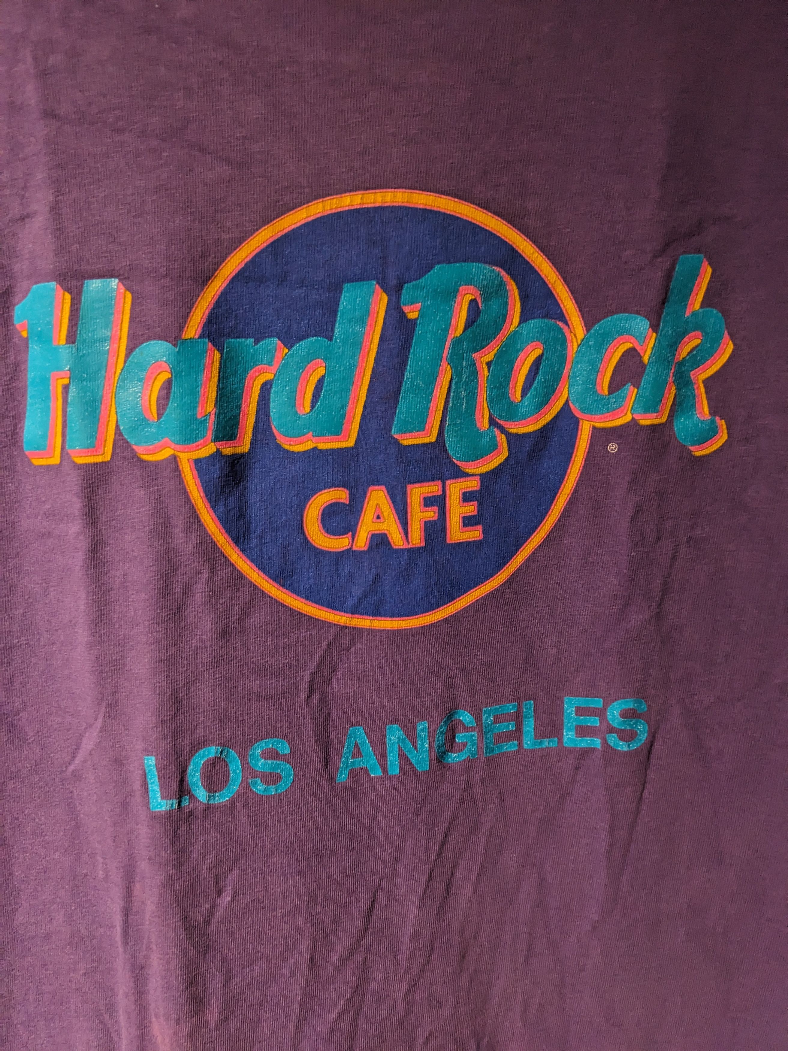 Hard Rock Cafe Vintage 90s Hard Rock Cafe Los Angeles Logo Large T-Shirt Size US L / EU 52-54 / 3 - 2 Thumbnail