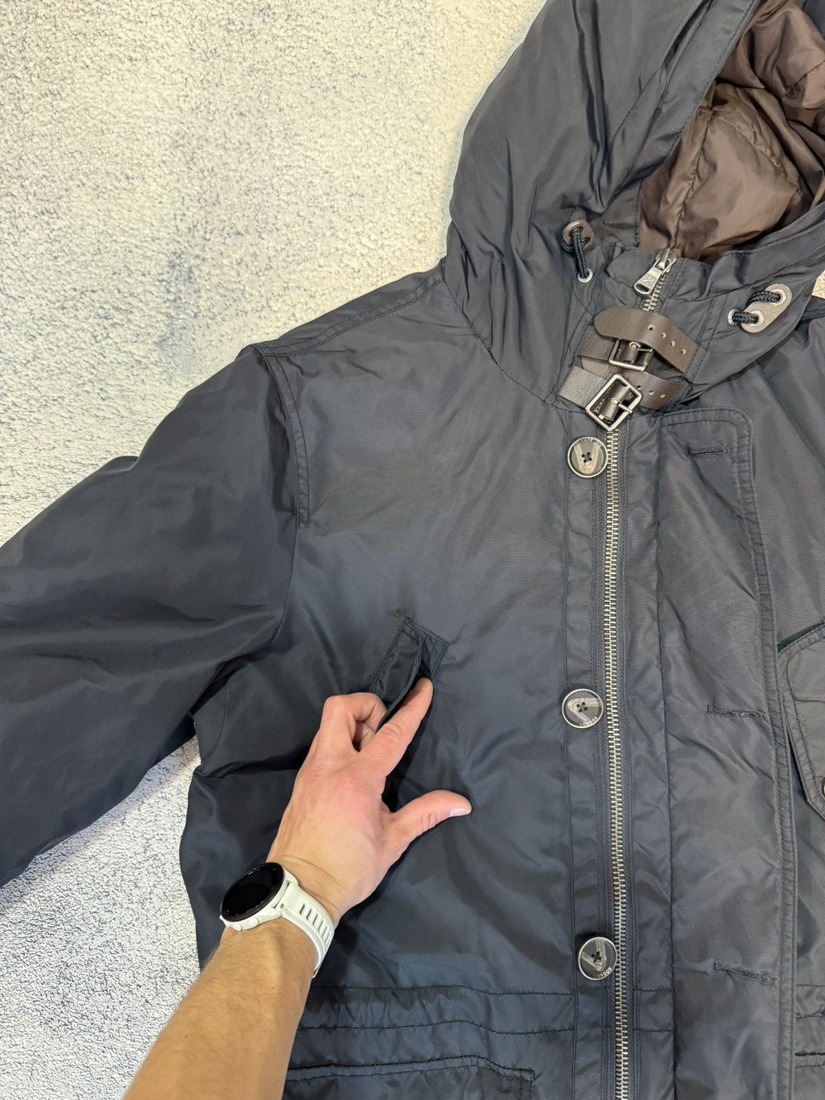 Hackett Hackett London Arctic Parka Men M Navy Down Jacket Hood Warm Size US M / EU 48-50 / 2 - 16 Thumbnail