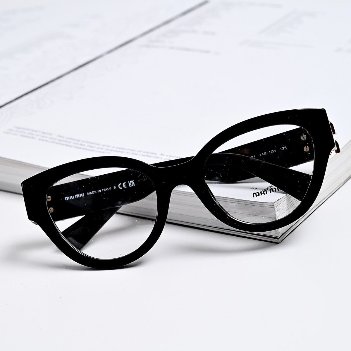 Miu Miu MIU MIU 0MU 01VV GLASSES Size ONE SIZE - 8 Thumbnail