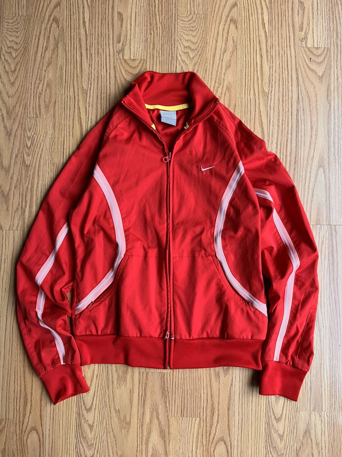 Nike Nike Vintage Tag Red Zip Up Jacket Size S / US 4 / IT 40 - 1 Thumbnail
