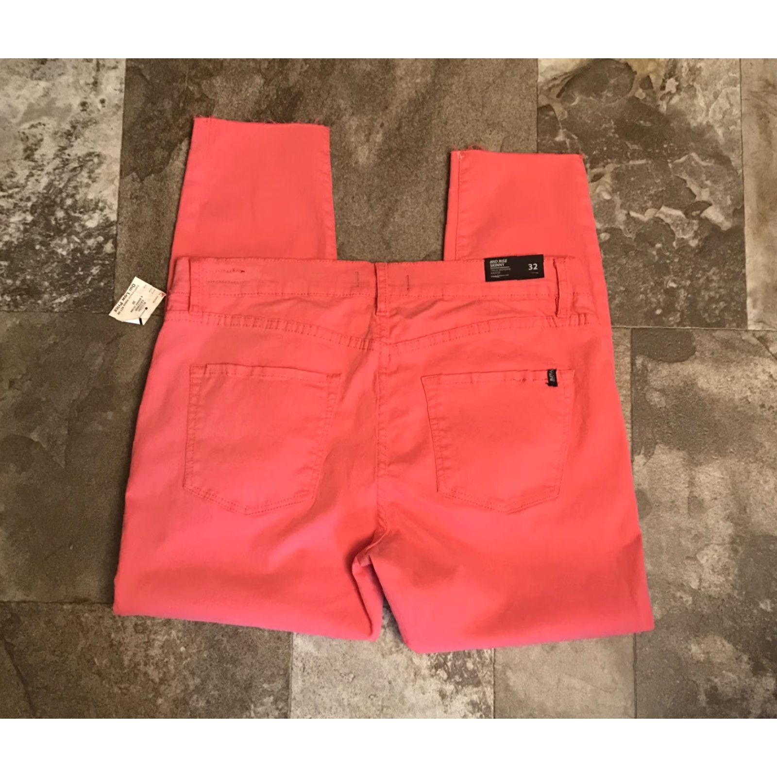 Buffalo David Bitton Buffalo by David Bitton Jeans Skinny Women 32 Regular Pink Coral Cayenne Stretch Comfort Size 24" / US 00 / IT 34 - 2 Thumbnail