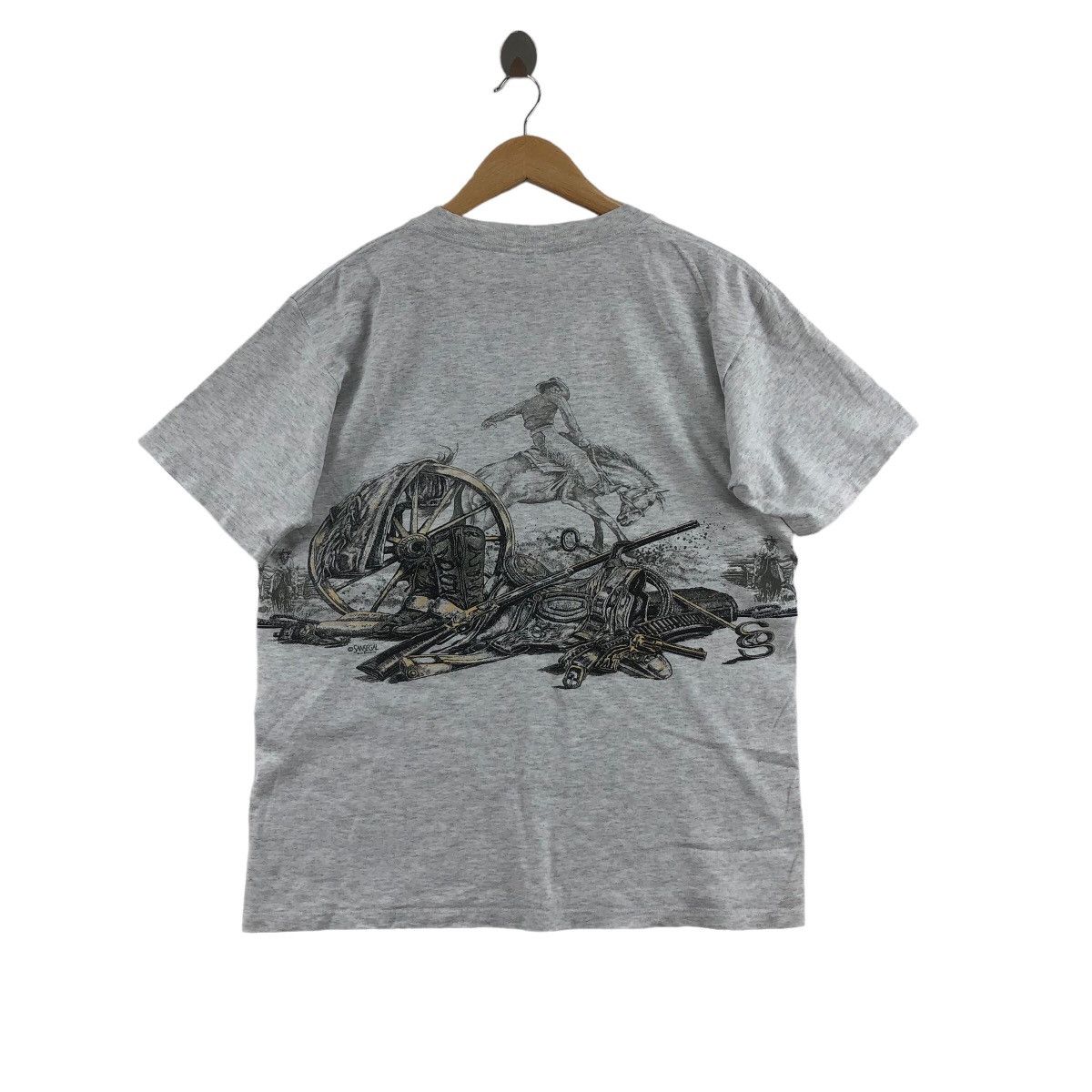Vintage Vintage 90s BANFF Canada T-Shirt Sansegal Horse Artwork Size US M / EU 48-50 / 2 - 3 Thumbnail