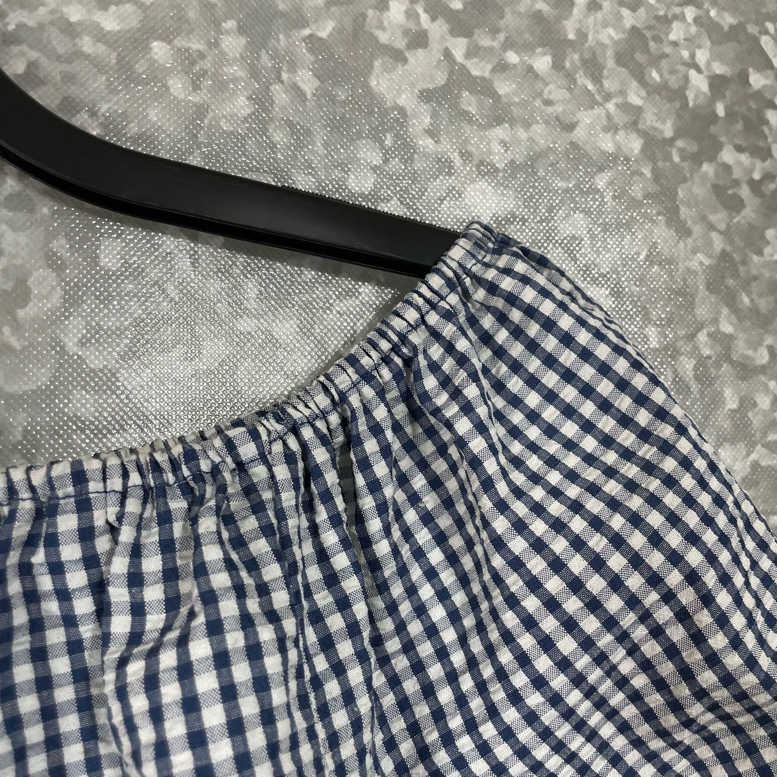 Asos Asos Gingham Crop Puff Sleeve Peasant Top - Size 2 - Retro Size XS / US 0-2 / IT 36-38 - 2 Thumbnail