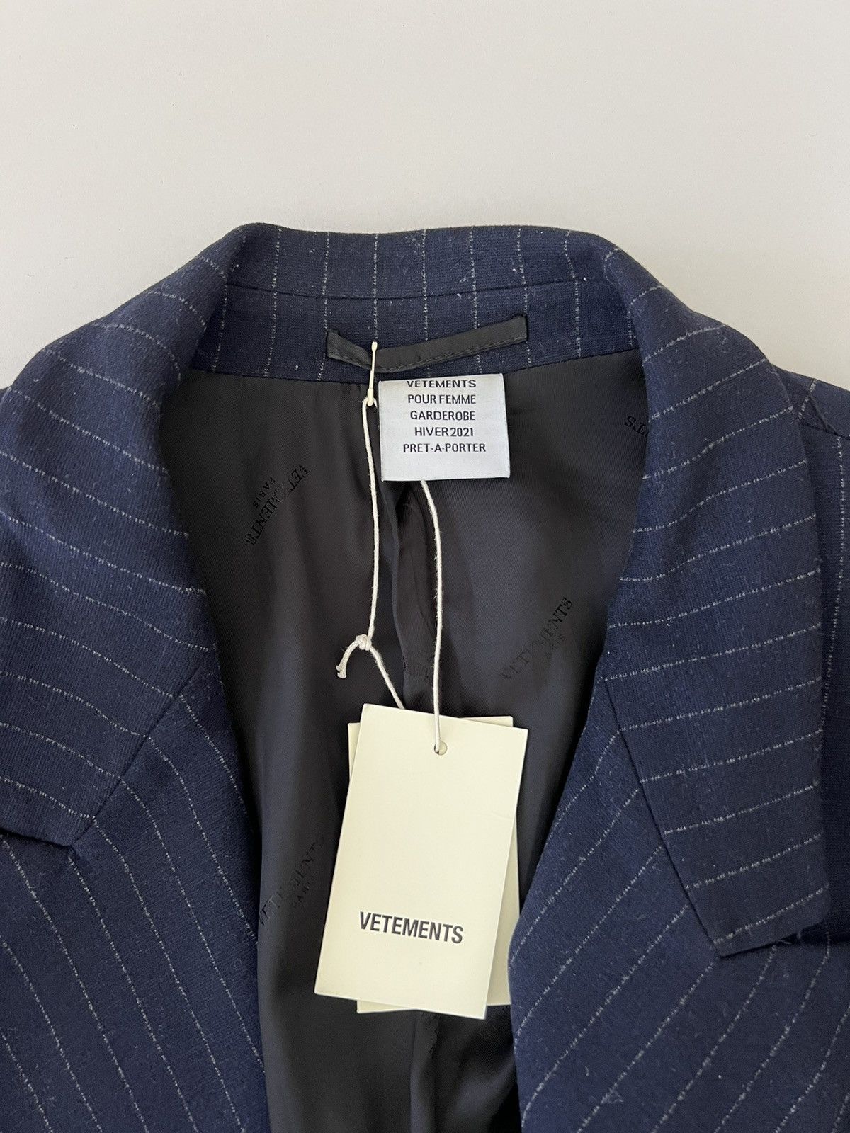 Vetements Vetements Striped Blazer Jacket Size US S / EU 44-46 / 1 - 4 Thumbnail