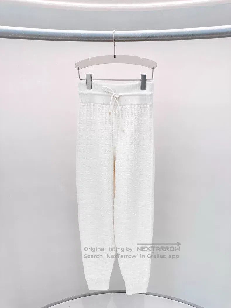 Hermes Hermes Beige Wool Long Pants Size 25" / US 0 / IT 36 - 1 Thumbnail