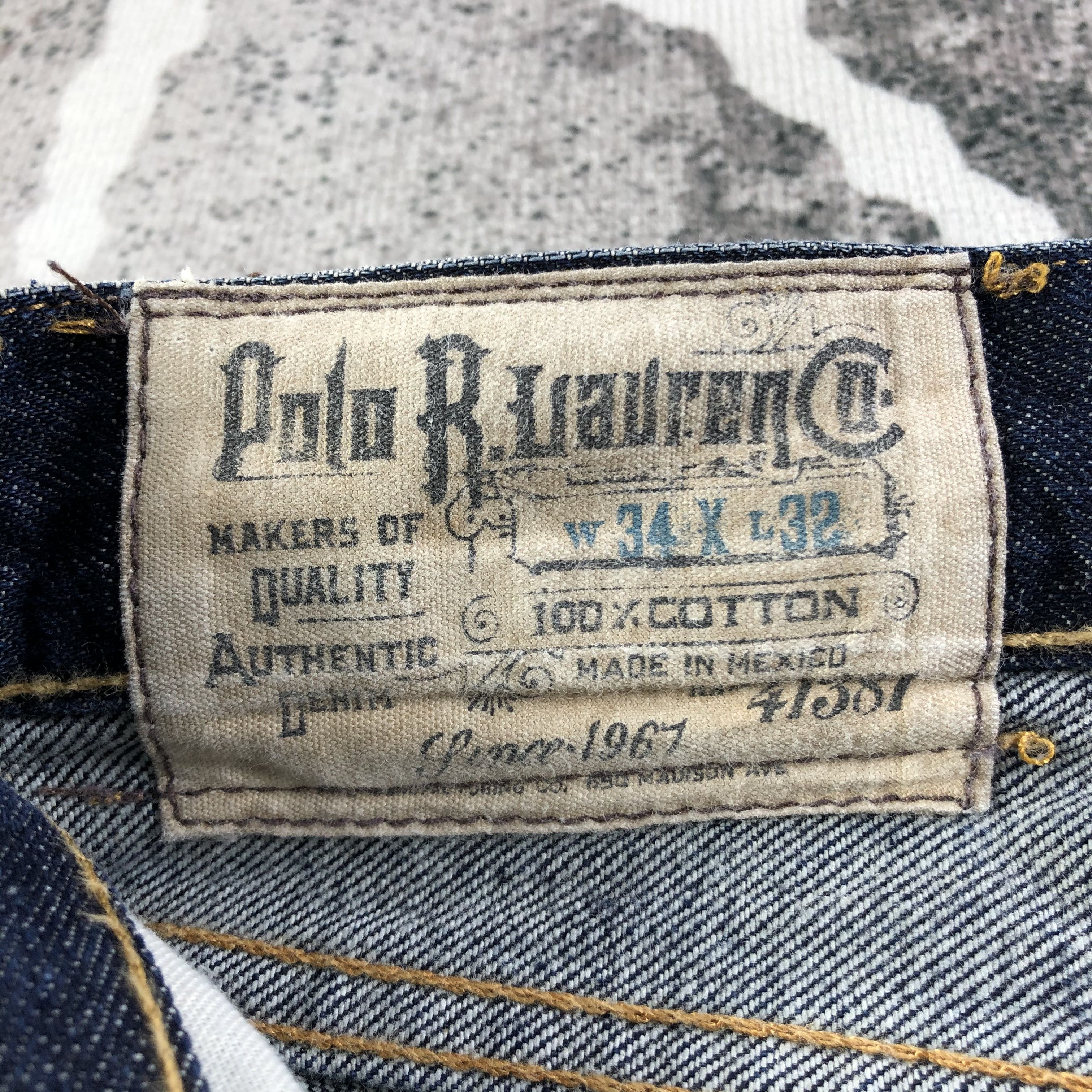 Polo Ralph Lauren Polo Ralph Lauren Jeans Faded Blue Denim KJ1938 Size US 34 / EU 50 - 11 Thumbnail