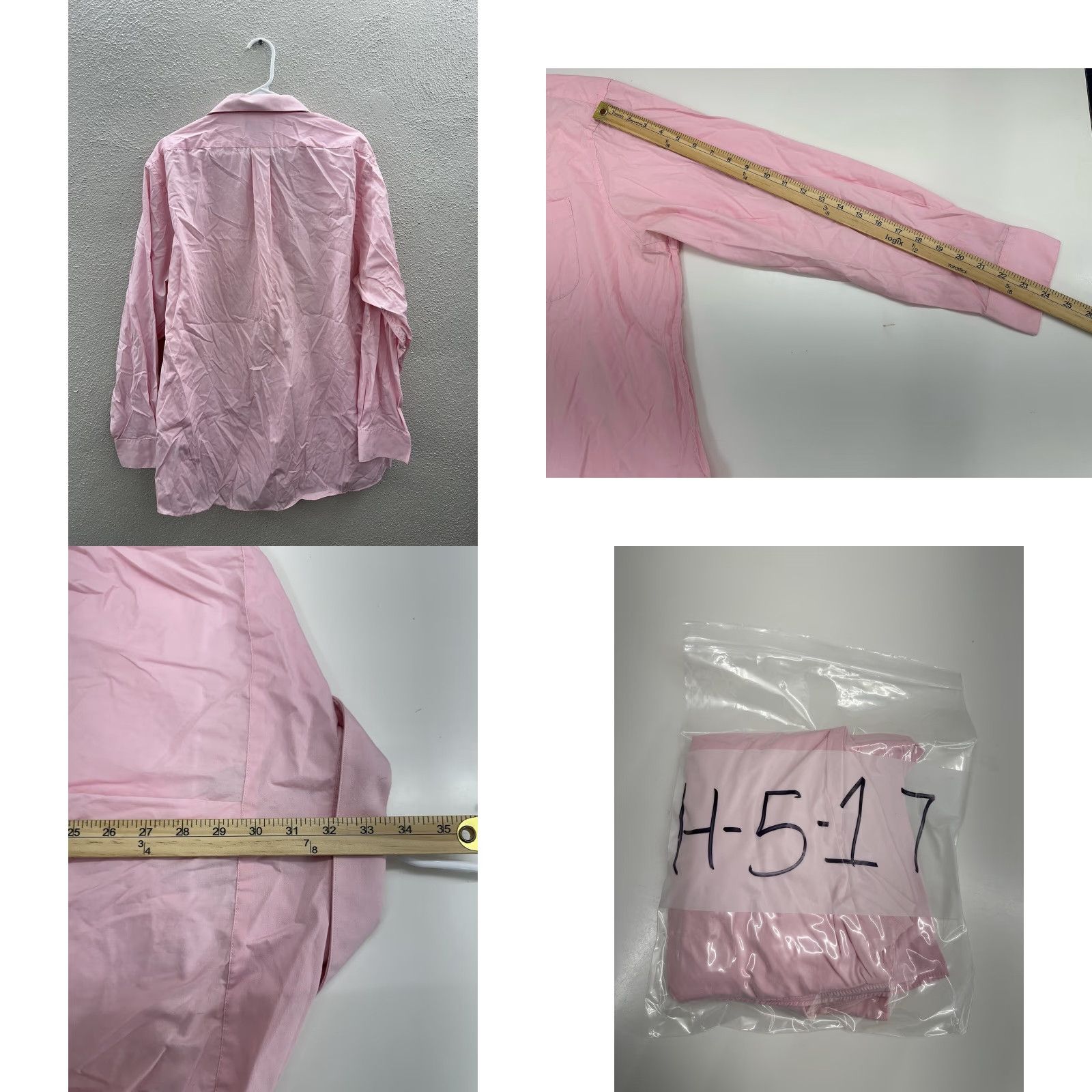 Architect Architect Mens Shirt XL Pink Regular Button-Up Collar Long Sleeve Size US XL / EU 56 / 4 - 8 Thumbnail