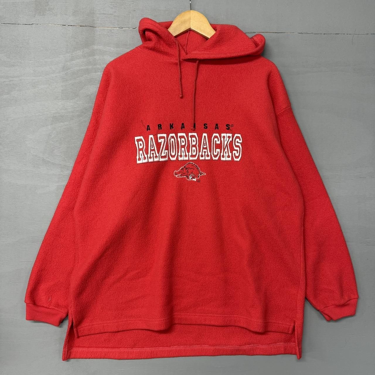 NCAA Vintage Arkansas Razorbacks Embroidered Fleece Hoodie XL Size US XL / EU 56 / 4 - 1 Thumbnail