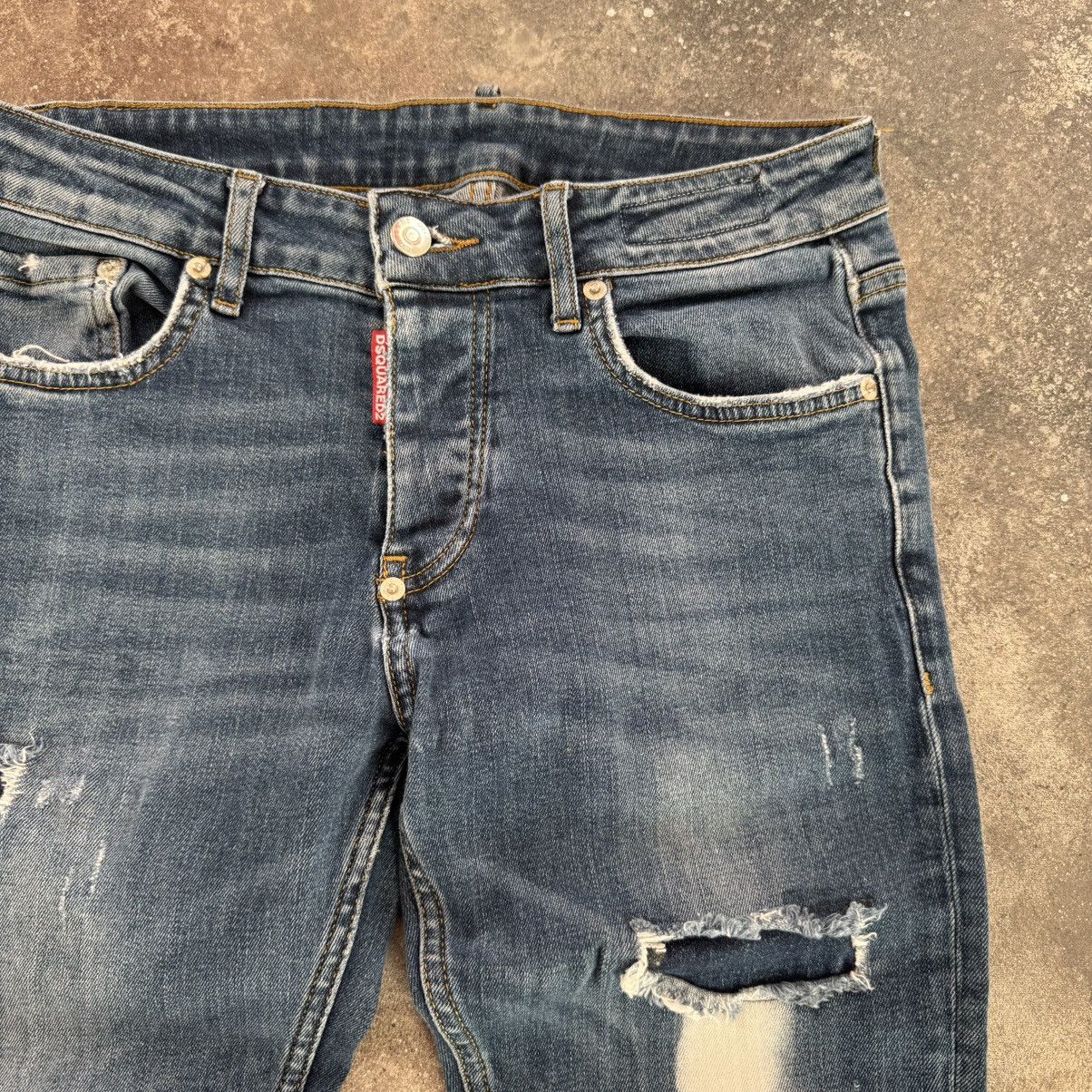 Dsquared2 × Vintage DSQUARED2 Distressed Denim Y2K Jeans Size 28" / US 6 / IT 42 - 8 Thumbnail