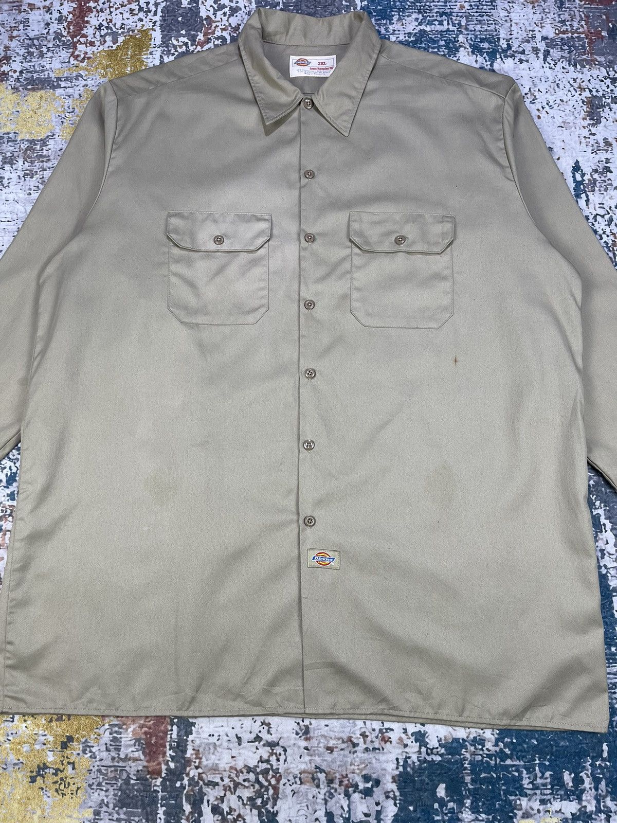 Dickies Vintage Dickies Button Up Workshirts Size US XXL / EU 58 / 5 - 2 Thumbnail