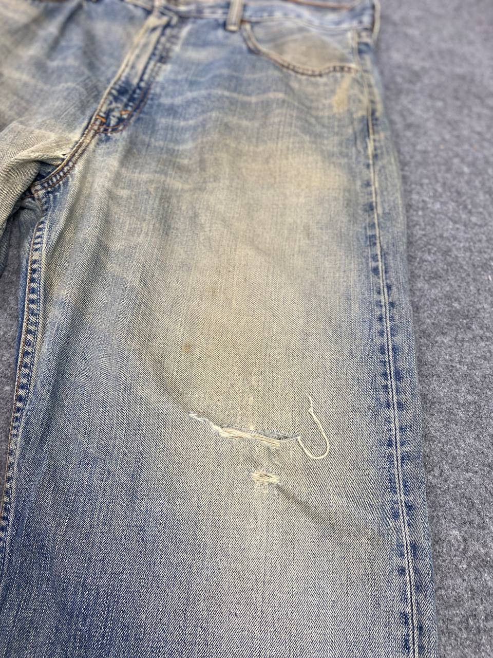 Levi's vintage levis 504 rusty distressed denim nice design Size US 37 - 10 Thumbnail