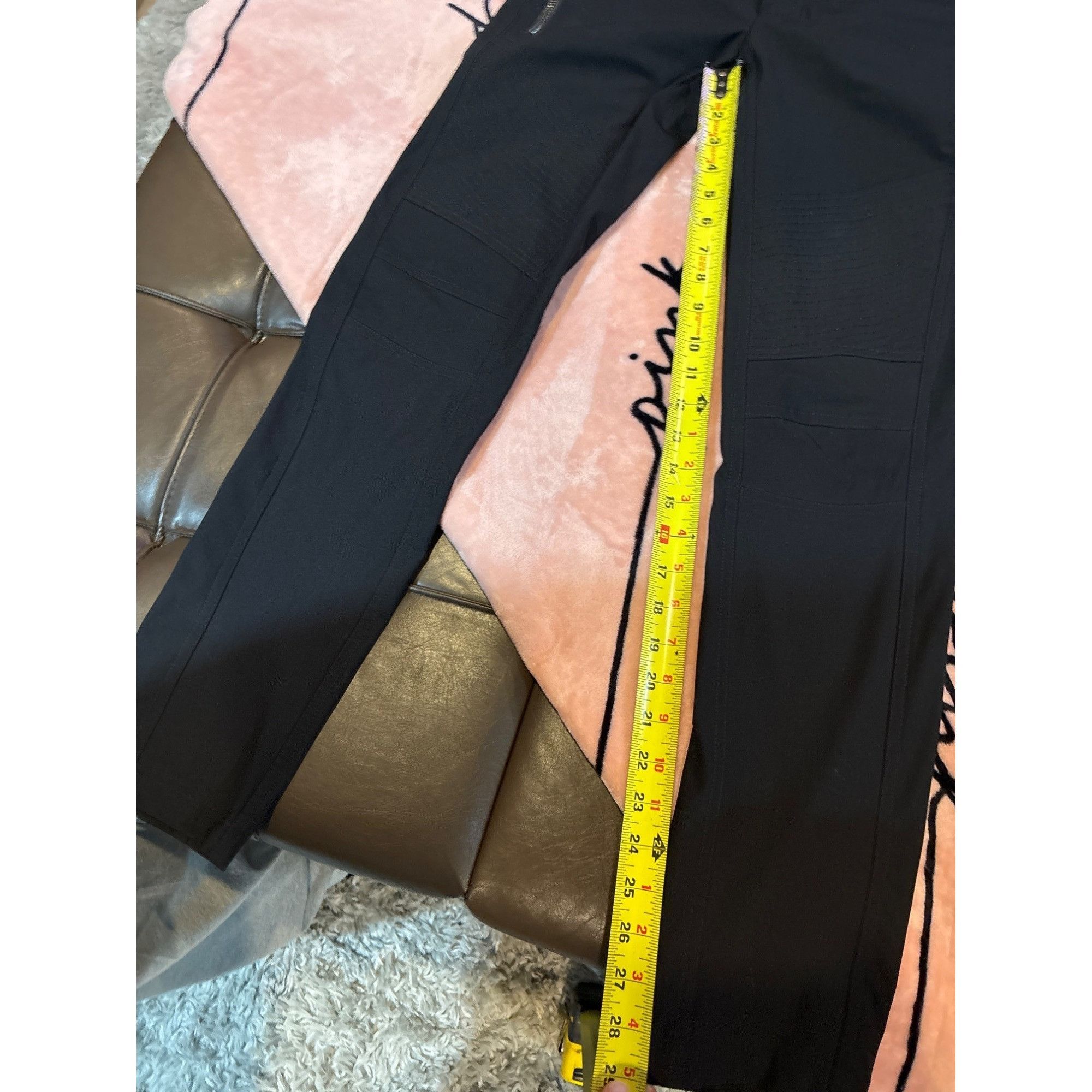 Lululemon Lululemon Womens Black Stretch Pants With Zippered Pocket & Size 28" / US 6 / IT 42 - 9 Thumbnail