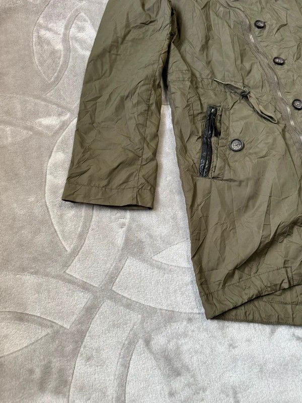 Diesel Black Gold Diesel Black Gold Military Parka Coat Jacket Nylon Leather S Size S / US 4 / IT 40 - 12 Thumbnail
