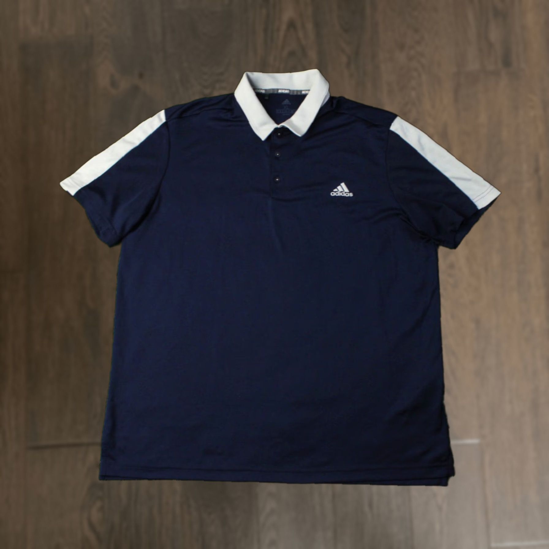 Adidas ADIDAS COLLEGIATE PERFORMANCE POLO SHIRT JERSEY XL Men's Navy Blue and White Training 2020 Size US XL / EU 56 / 4 - 1 Thumbnail