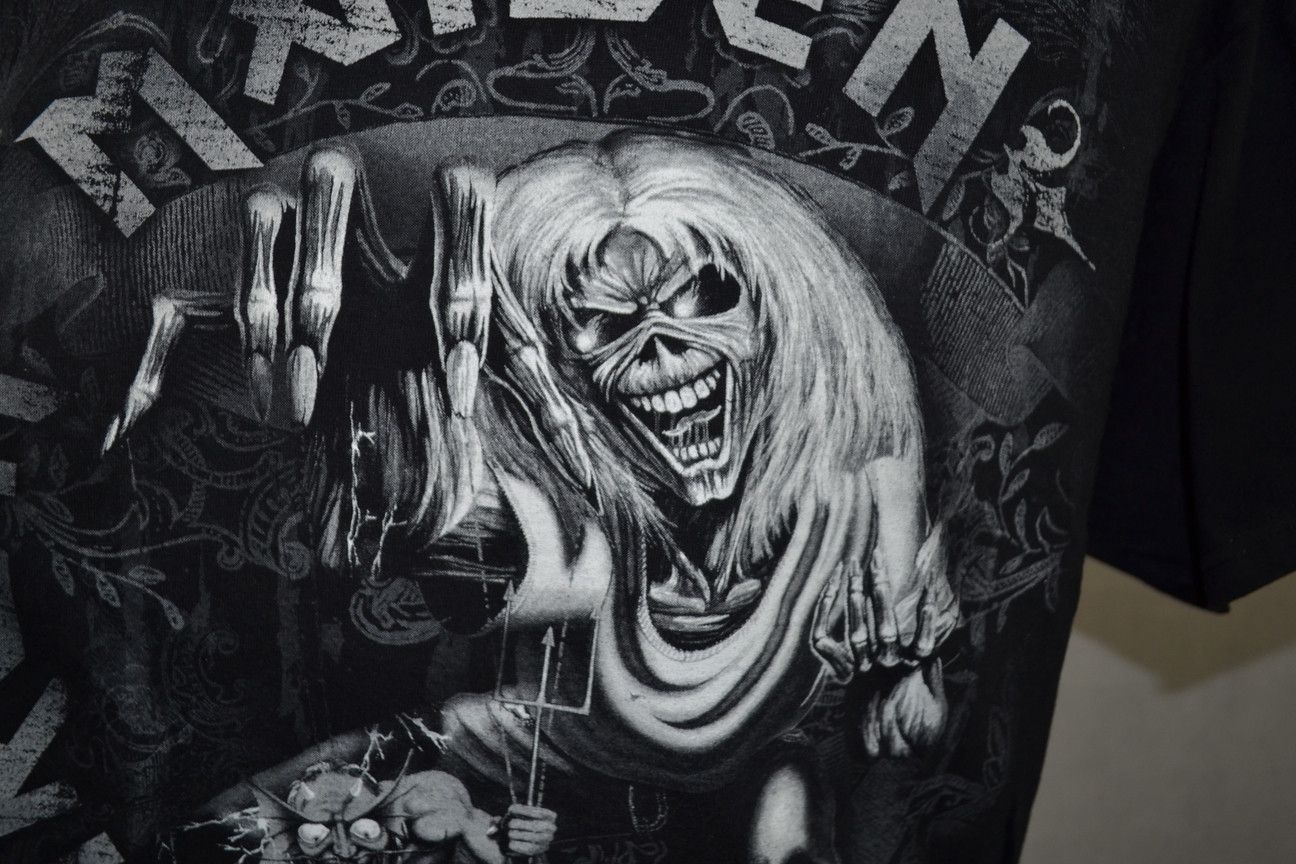 Band Tees × Iron Maiden × Vintage Vintage 2010 Iron Maiden Number Of The Beast Tee XL Size US XXL / EU 58 / 5 - 4 Thumbnail