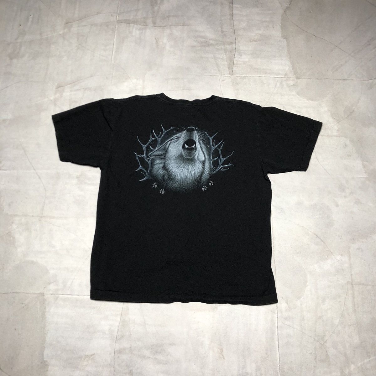Vintage vintage Wolf T-Shirt The Mountain Retro Hip Hop 90s animal Size US L / EU 52-54 / 3 - 2 Thumbnail