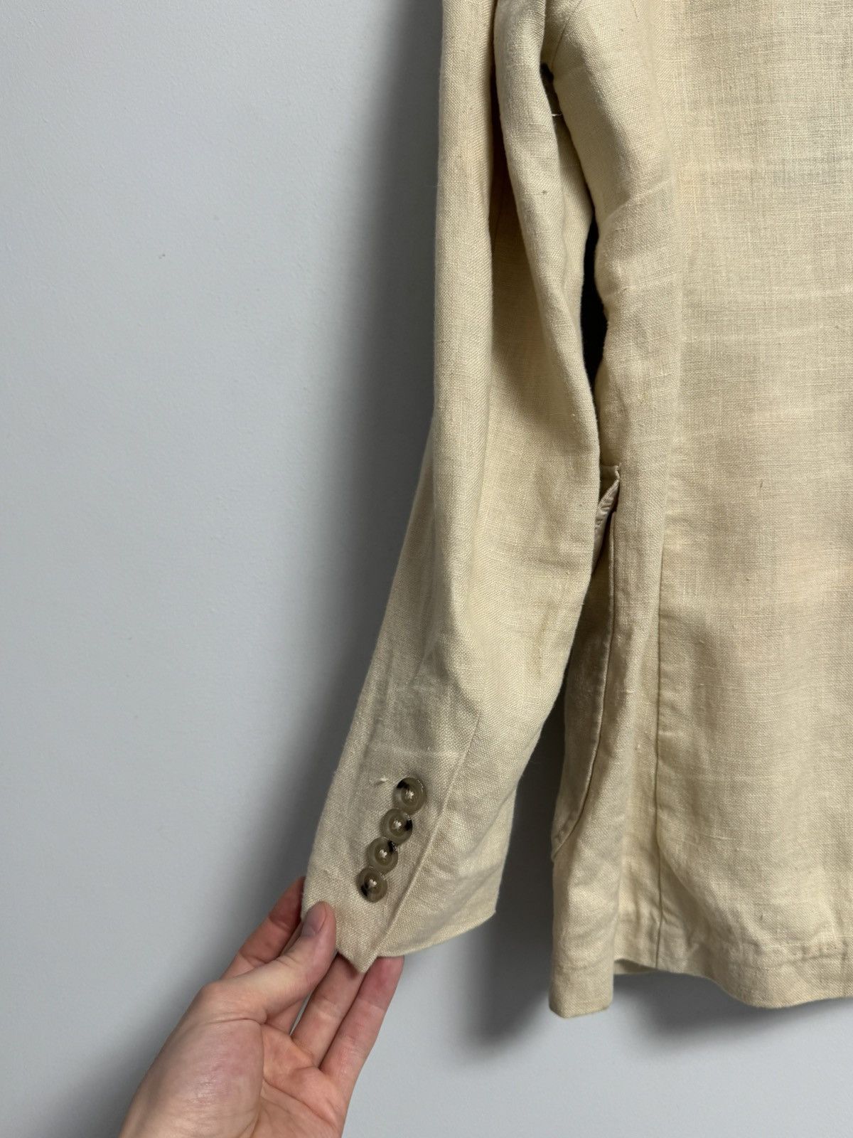 Polo Ralph Lauren Polo Ralph Lauren Blazer Beige Luxury Vintage Size 40R - 22 Thumbnail