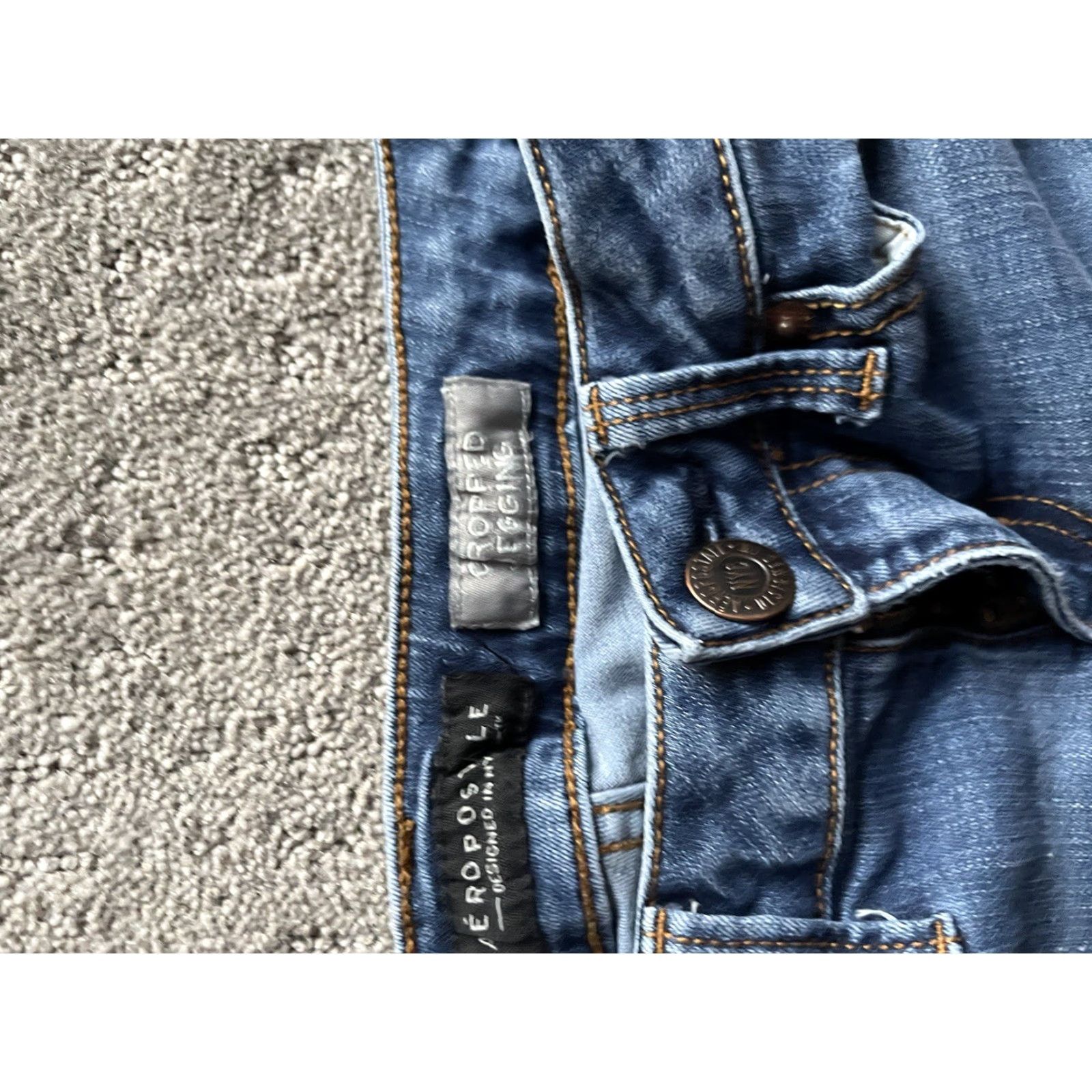 Vintage Aéropostale Jeans Womens Jegging Distressed Stretch Denim Pants Medium Wash 2 Size 26" / US 2 / IT 38 - 5 Thumbnail