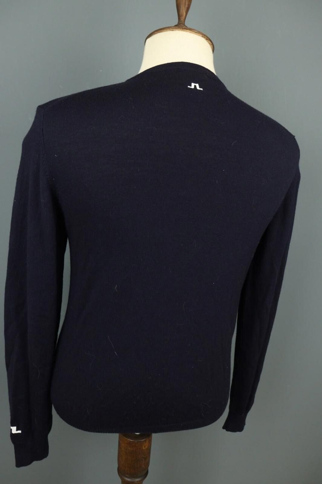 J.Lindeberg J.Lindeberg Black Merino Wool Tight Knit Sweater Size L Size US L / EU 52-54 / 3 - 11 Thumbnail