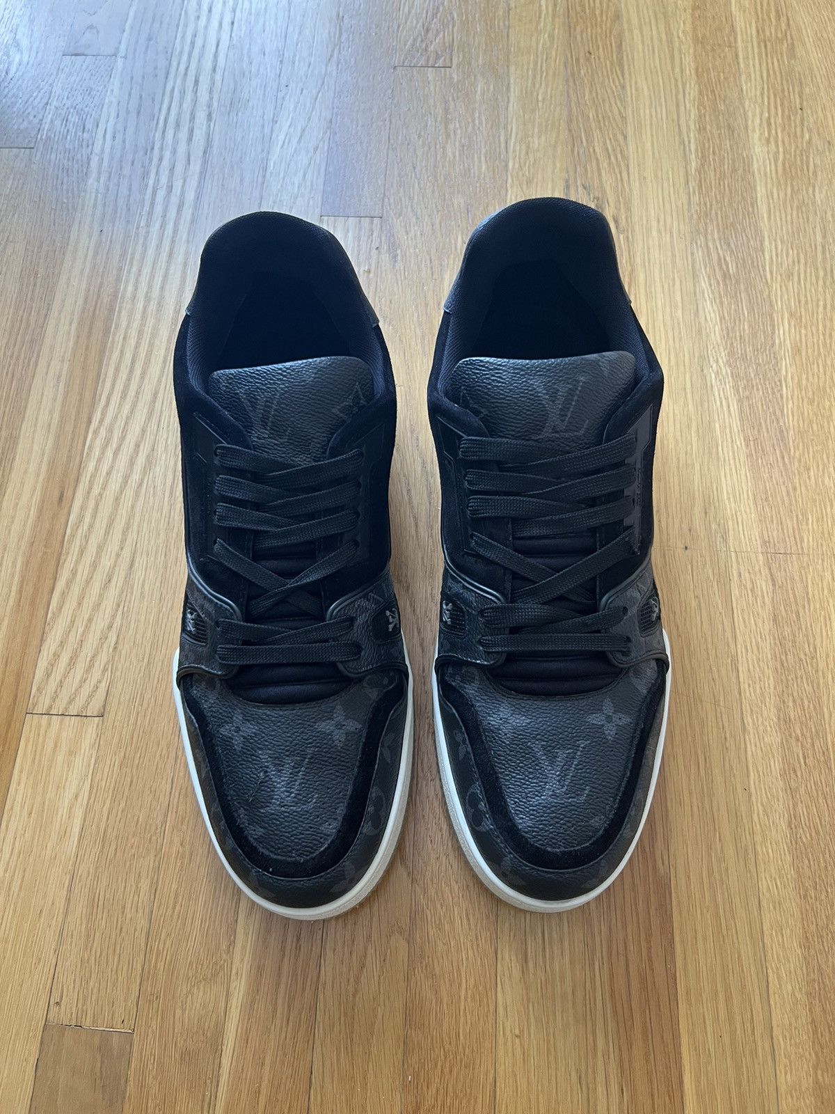 Louis Vuitton Louis Vuitton LV Trainer Black Monogram Size US 10.5 / EU 43-44 - 3 Thumbnail