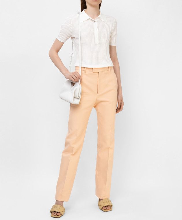 Bottega Veneta o1y0725 Casual Pant in Apricot Size 27" / US 4 / IT 40 - 5 Thumbnail