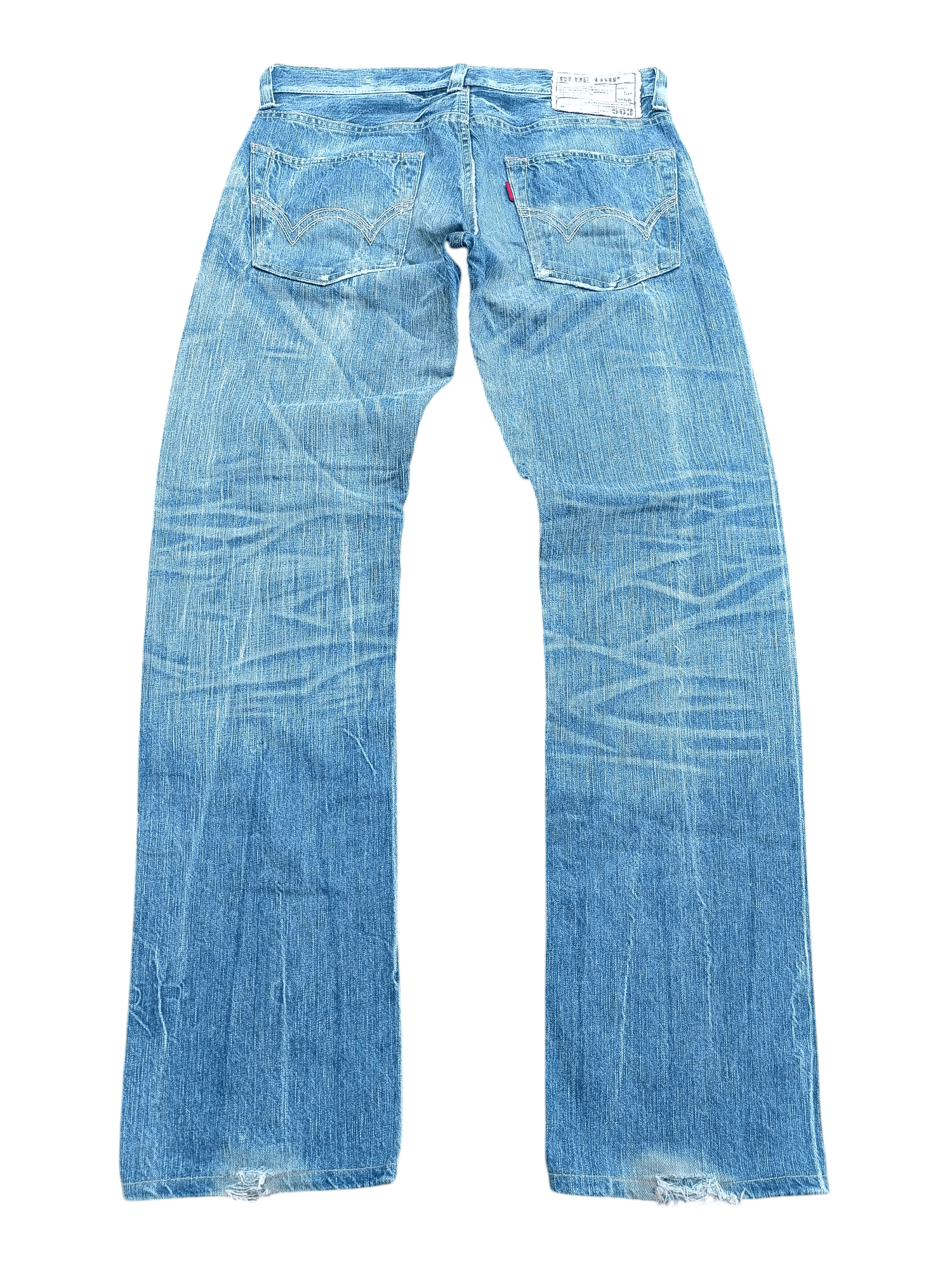 Edwin × Vintage RARE 🔥 Edwin 503 Mission Whisker Faded Denim E240 Size US 32 / EU 48 - 5 Thumbnail